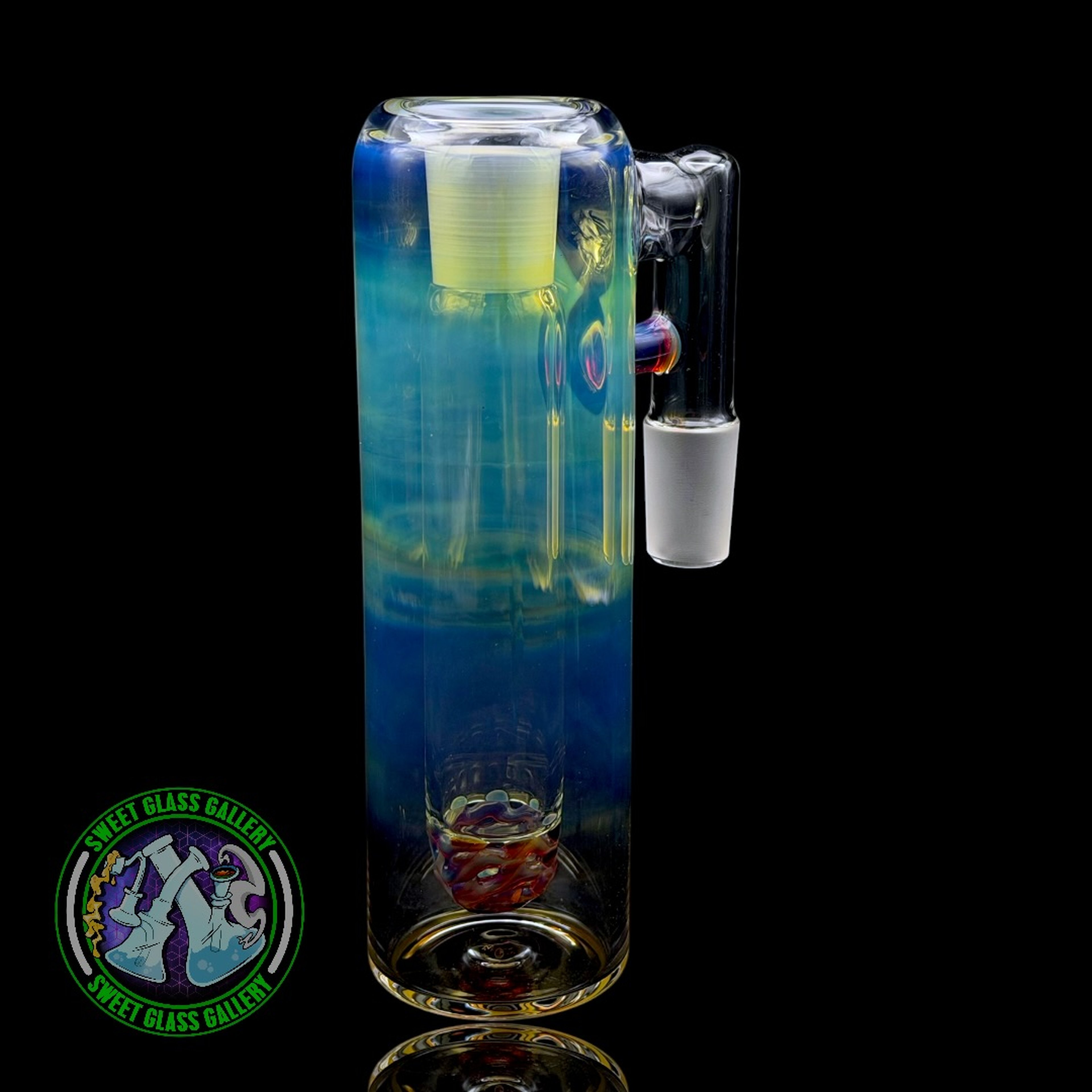 Fluid Glass - Ash Catcher #21 - 18mm Amber Purple image 0