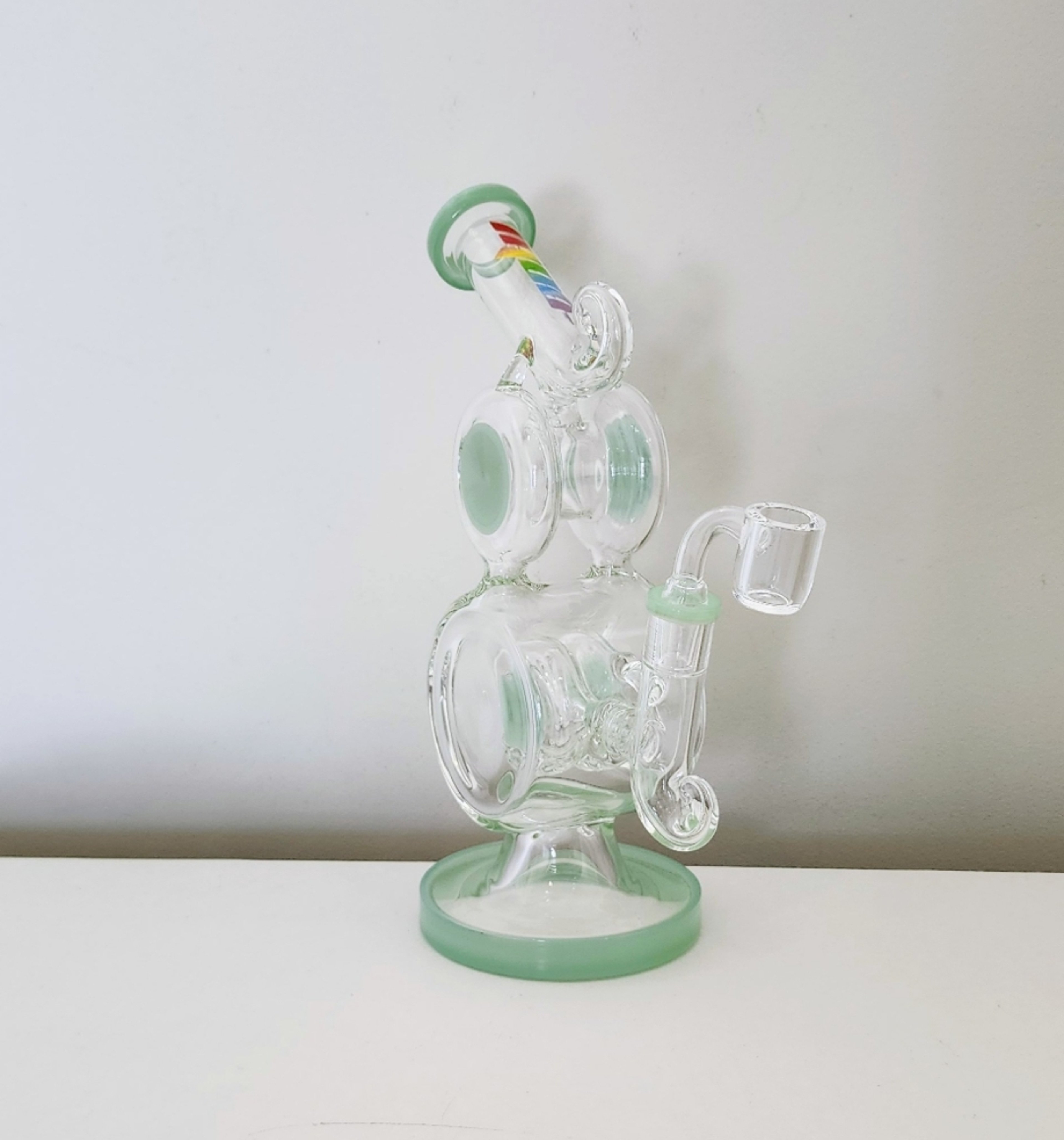 12"H Double Barrel Incycler + Banger***Free Shipping*** image 0
