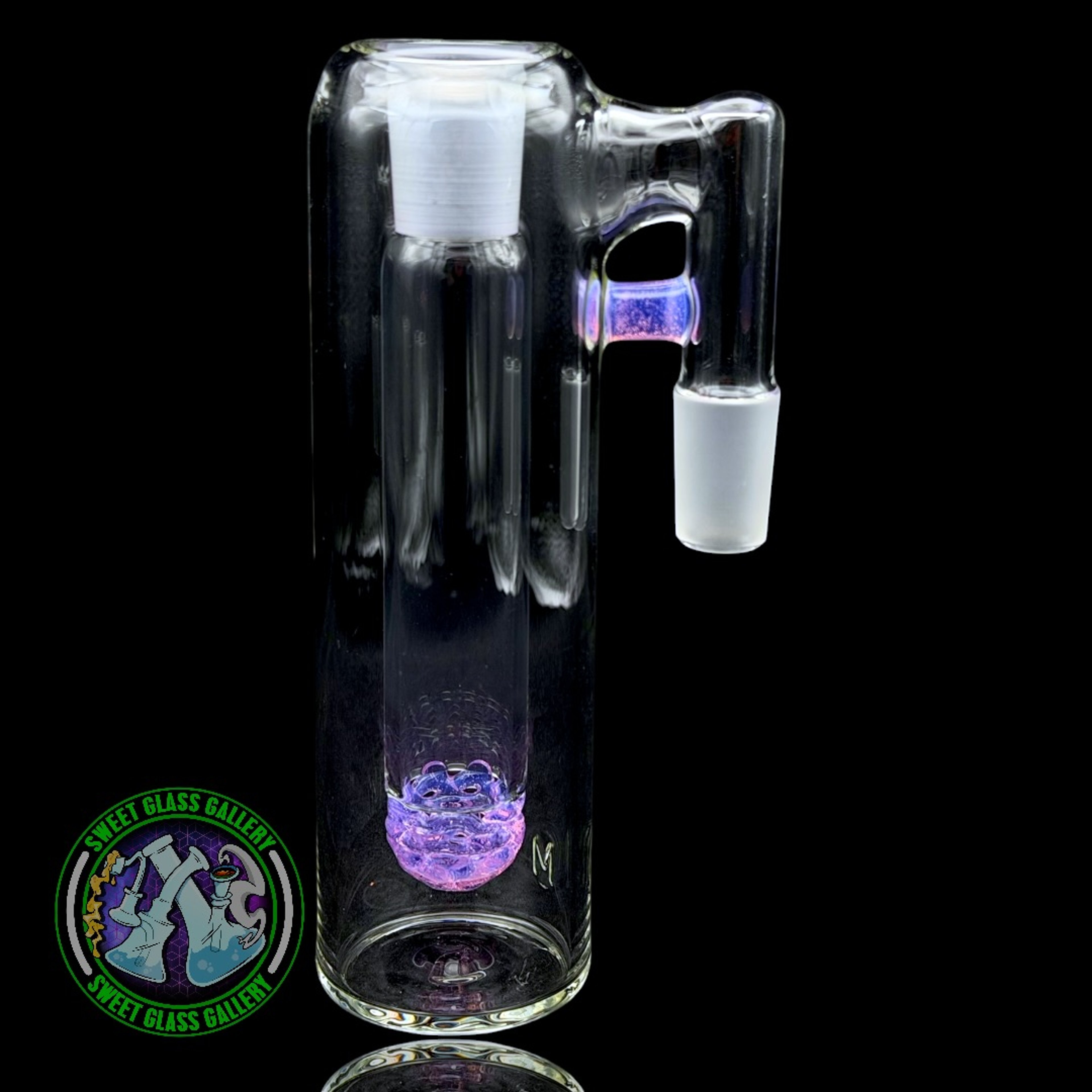 Fluid Glass - Ash Catcher #22 - 18mm Pink Slyme image 0