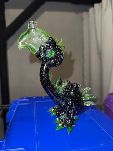 Preview pic of Rj glass crushed opal toucan
