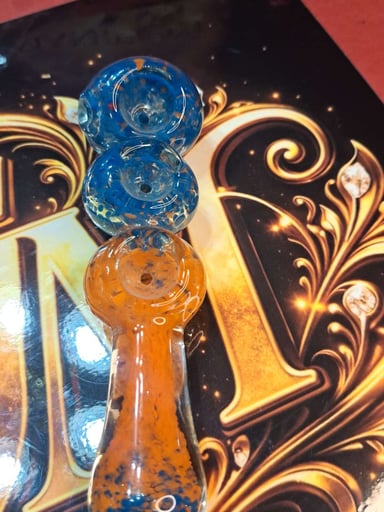 Preview pic of Triple bowl inside out Heavy Spoon Orange and Blue