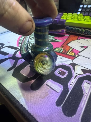 Preview pic of Custom puffco top with a pastel vortex implosion