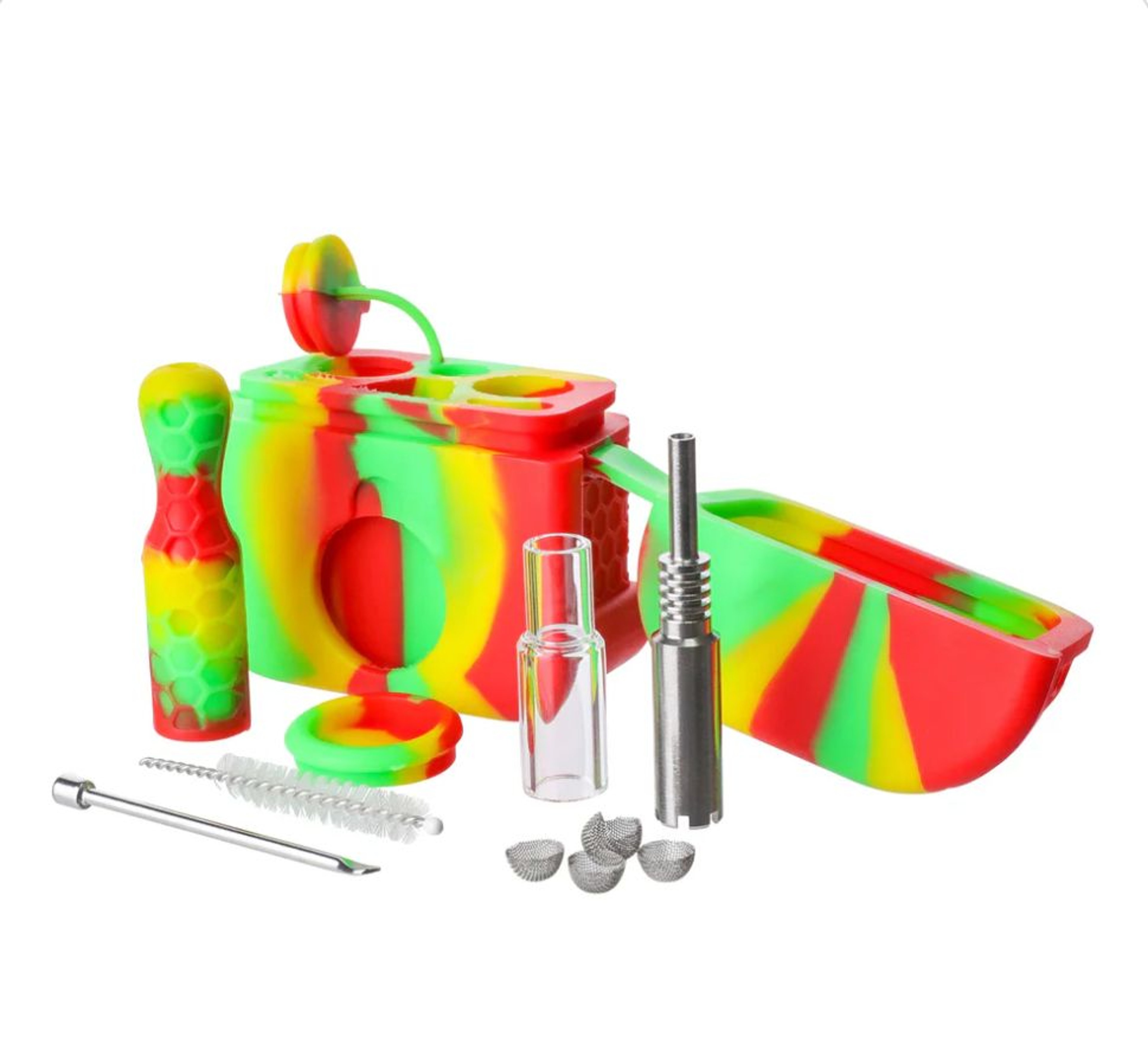 Preview pic of Silicone Dab Stash Box Nectar Collector Kit