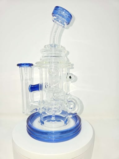Preview pic of Bronx Glass Klein Incycler - Cobalt