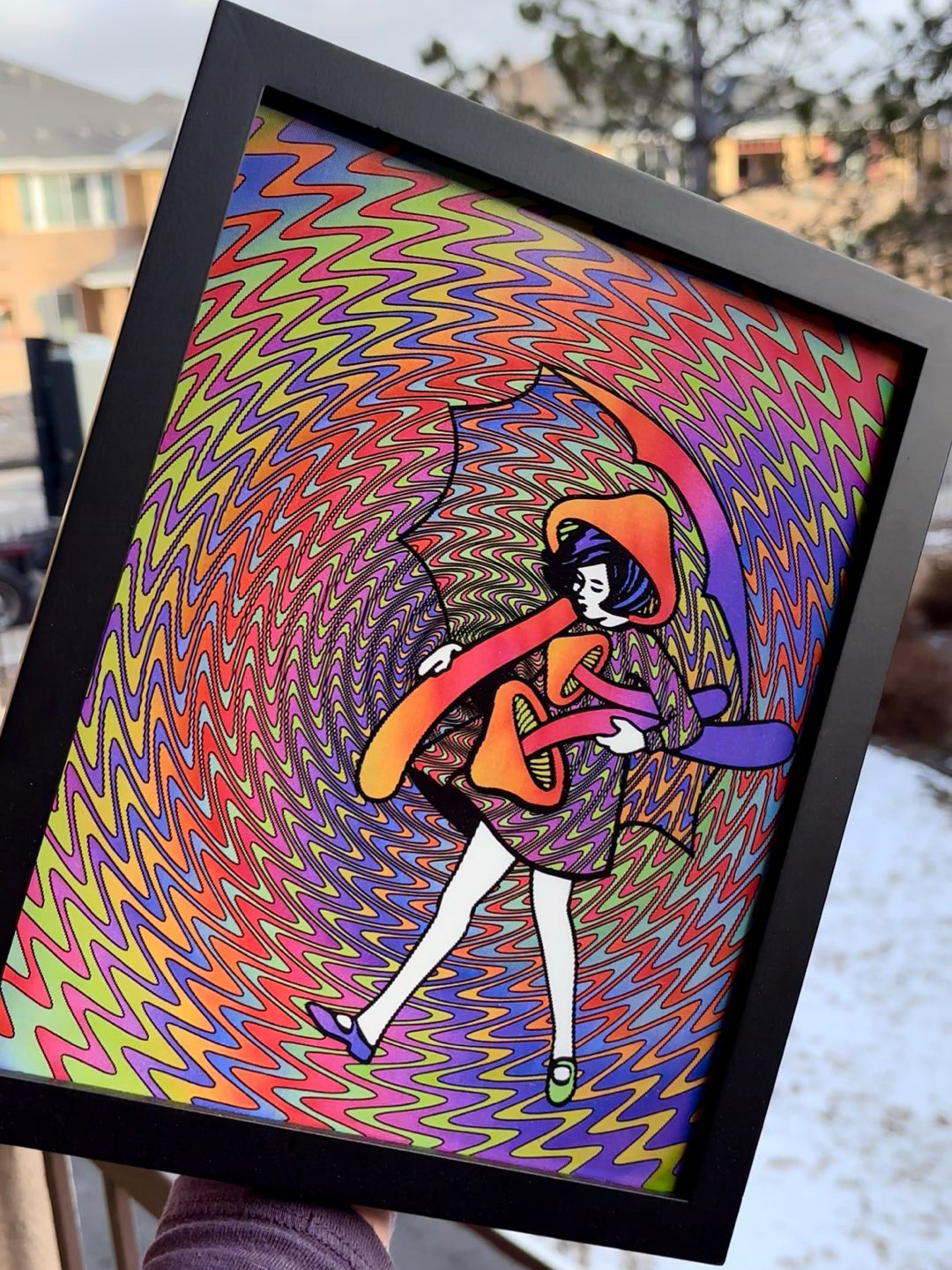 Slinger "Wig Wag Shroom Girl" Lenticular Print (Small) image 0