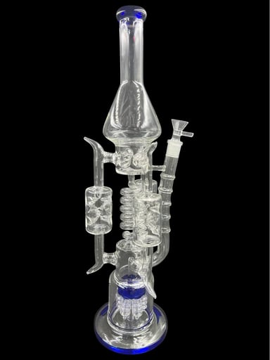 Preview pic of 19" 1300GR. VERTICAL SHOWER PERC 3 HANDLE MID SPIRAL RECYCLER WATER PIPE