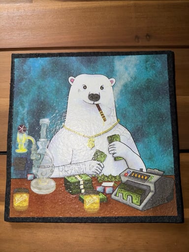 Preview pic of Dabtoons X bcglassman Trap Polar Bear Moodmat