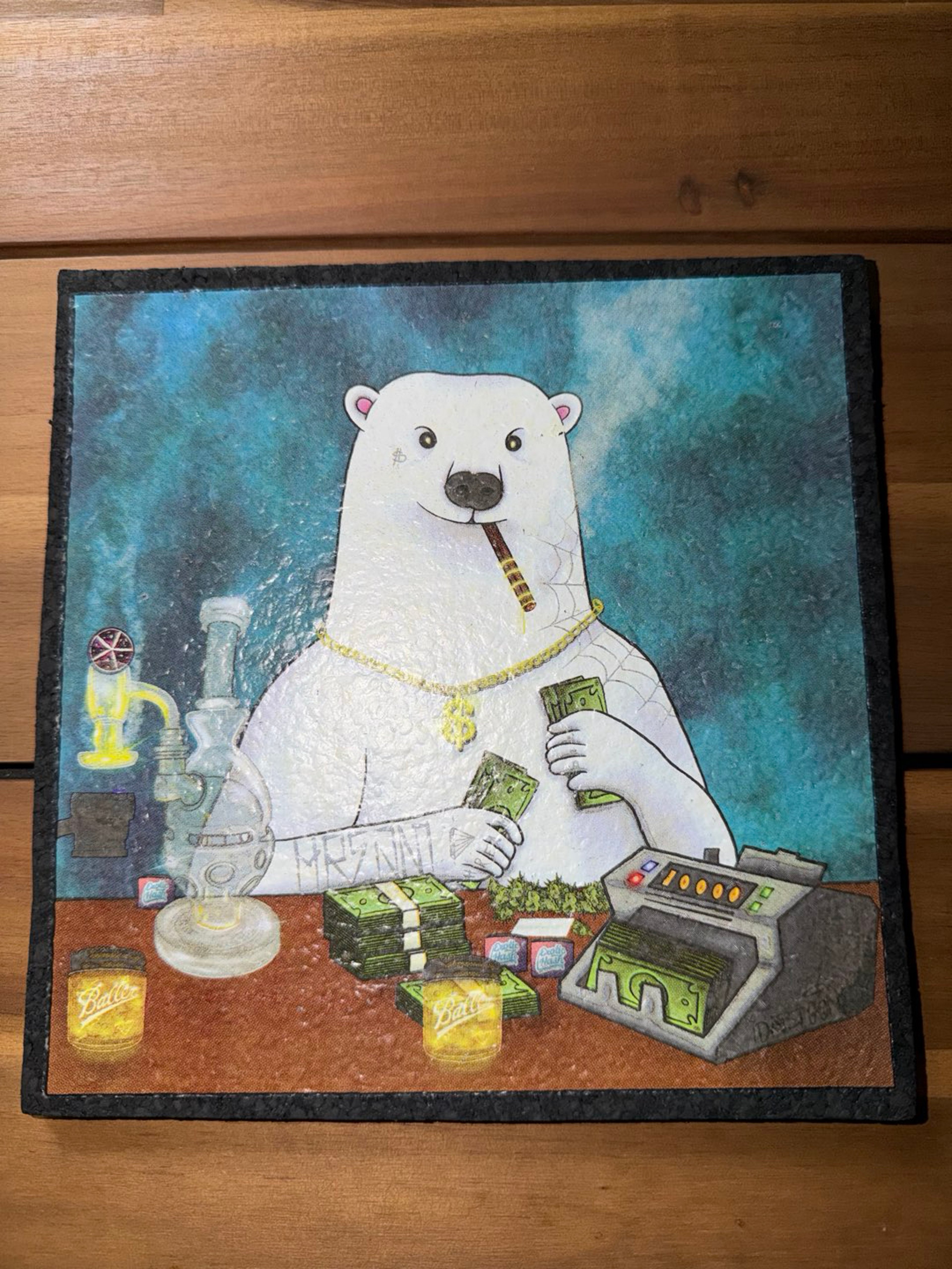 Preview pic of Dabtoons X bcglassman Trap Polar Bear Moodmat