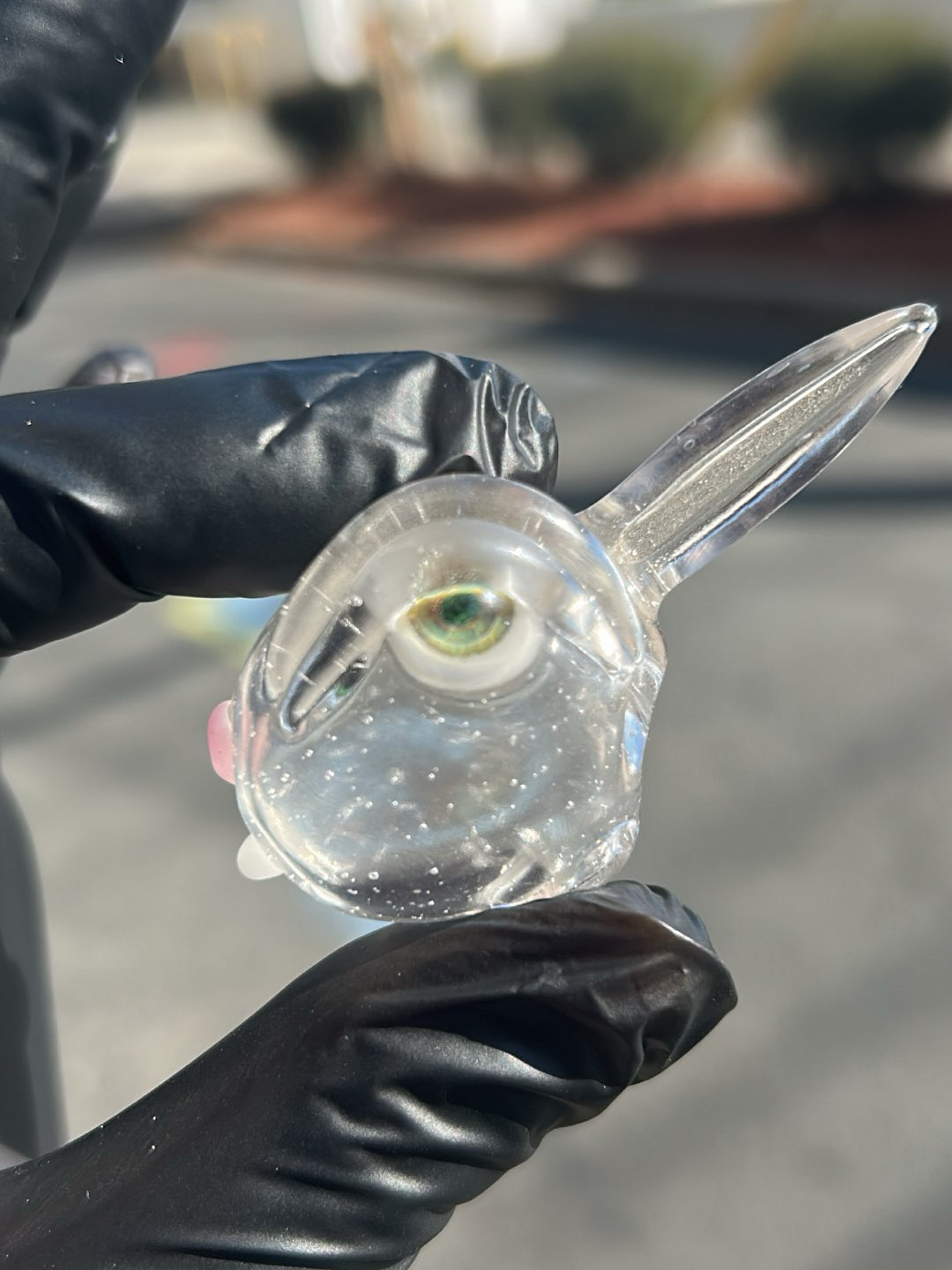 UV reactive bunny head pendant image 0