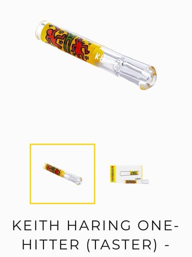 Preview pic of KEITH HARING ONE-HITTER (TASTER) - YELLOW-SEALED