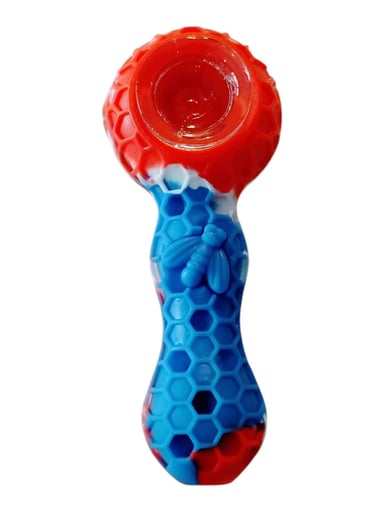 Preview pic of Red White Blue Honeybee Pipe Storage & Utensil