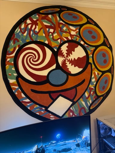 Preview pic of Mike gong/ parking lot collective collab rug