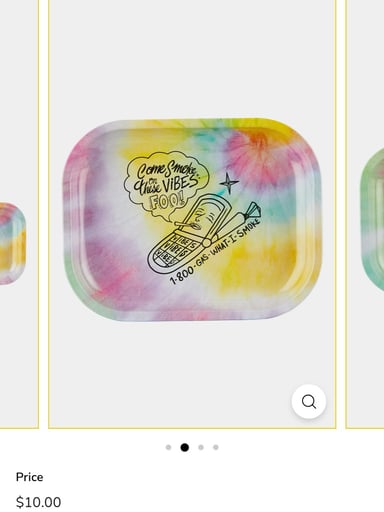 Preview pic of VIBES 1-800 WHAT I SMOKE ROLLING TRAY