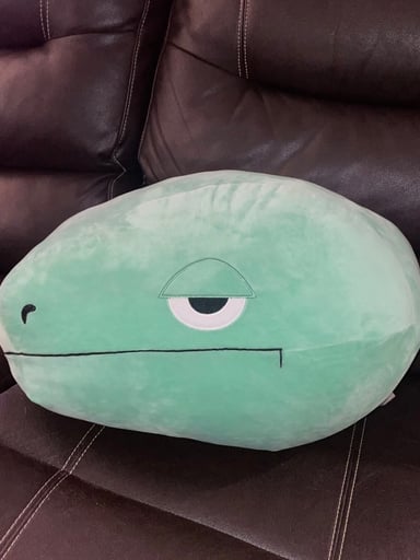 Preview pic of Elbo Closed Dino Mouth plush pillow