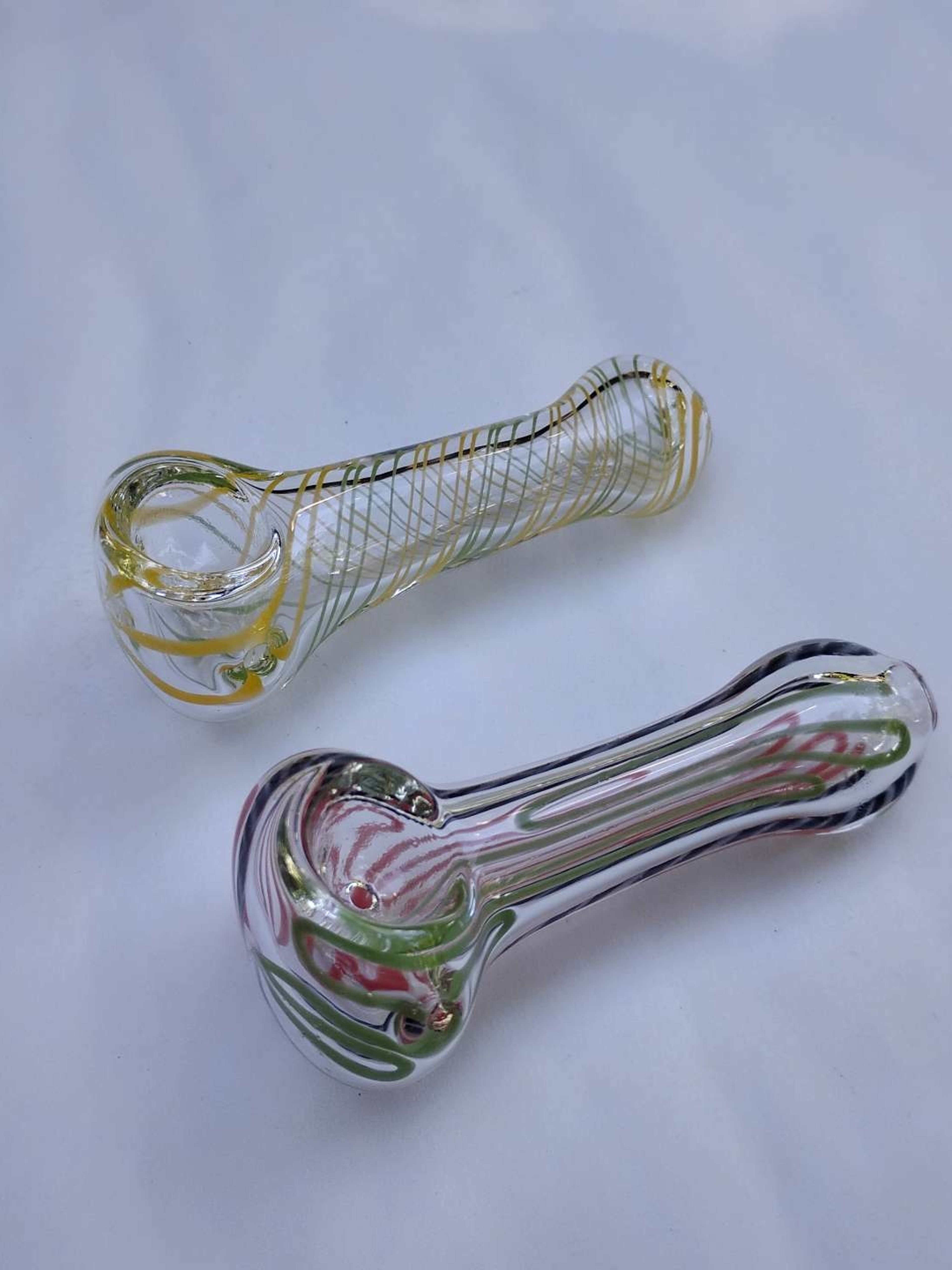 Preview pic of 2 pcs Spoon Pipe Set Swirls