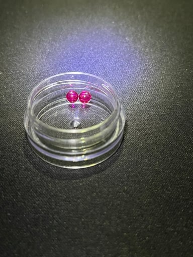 Preview pic of (x2) 4mm ruby terp pearl for puffco peak, peak pro, proxy, dr dabber, carta