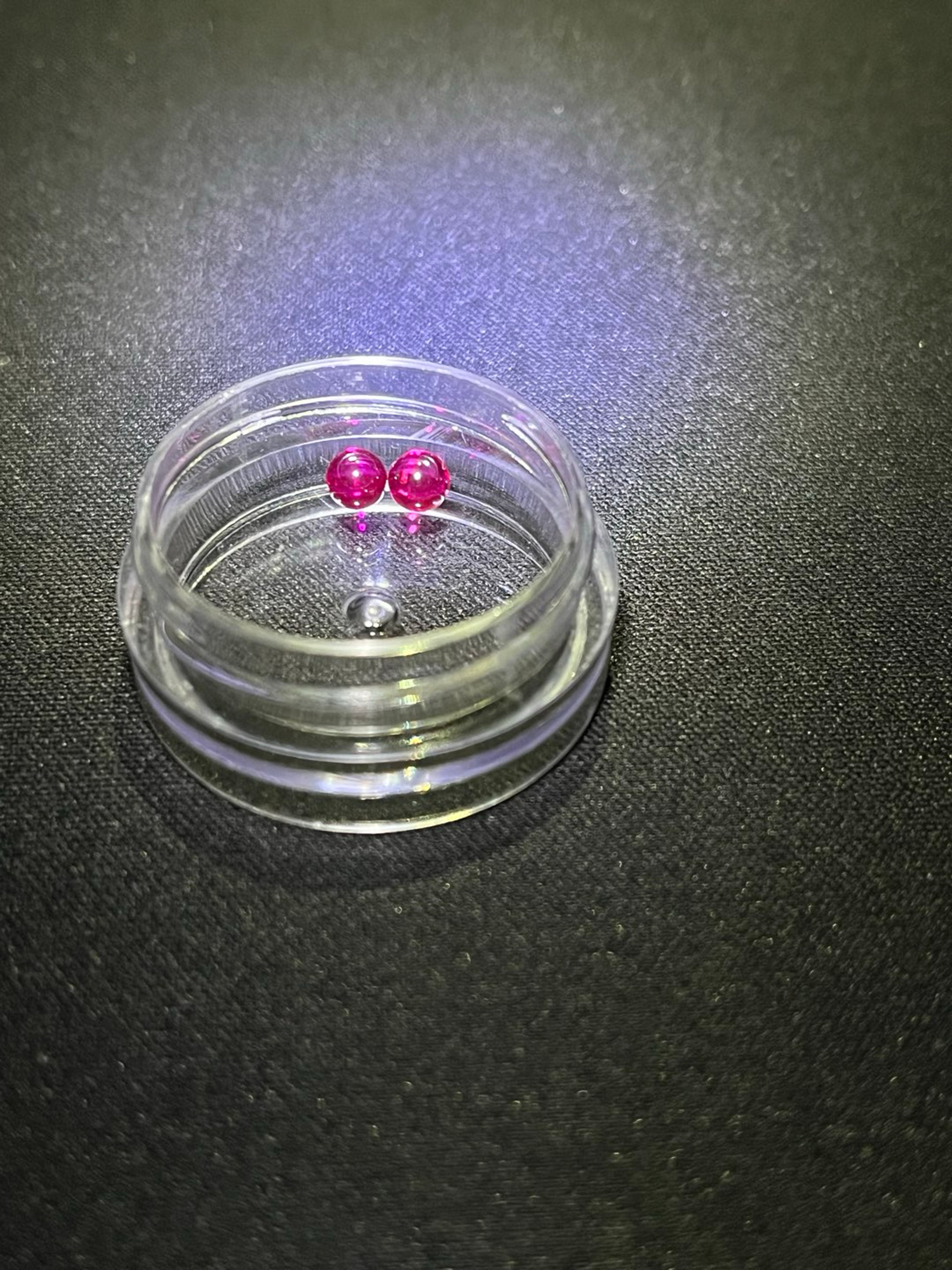 (x2) 4mm ruby terp pearl for puffco peak, peak pro, proxy, dr dabber, carta image 0