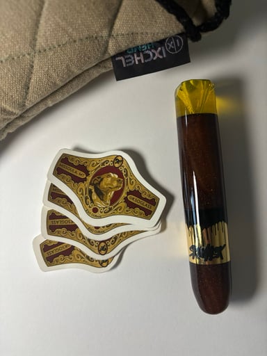 Preview pic of Cigar Chillum Collaboration KSO and SKIMASK Glass