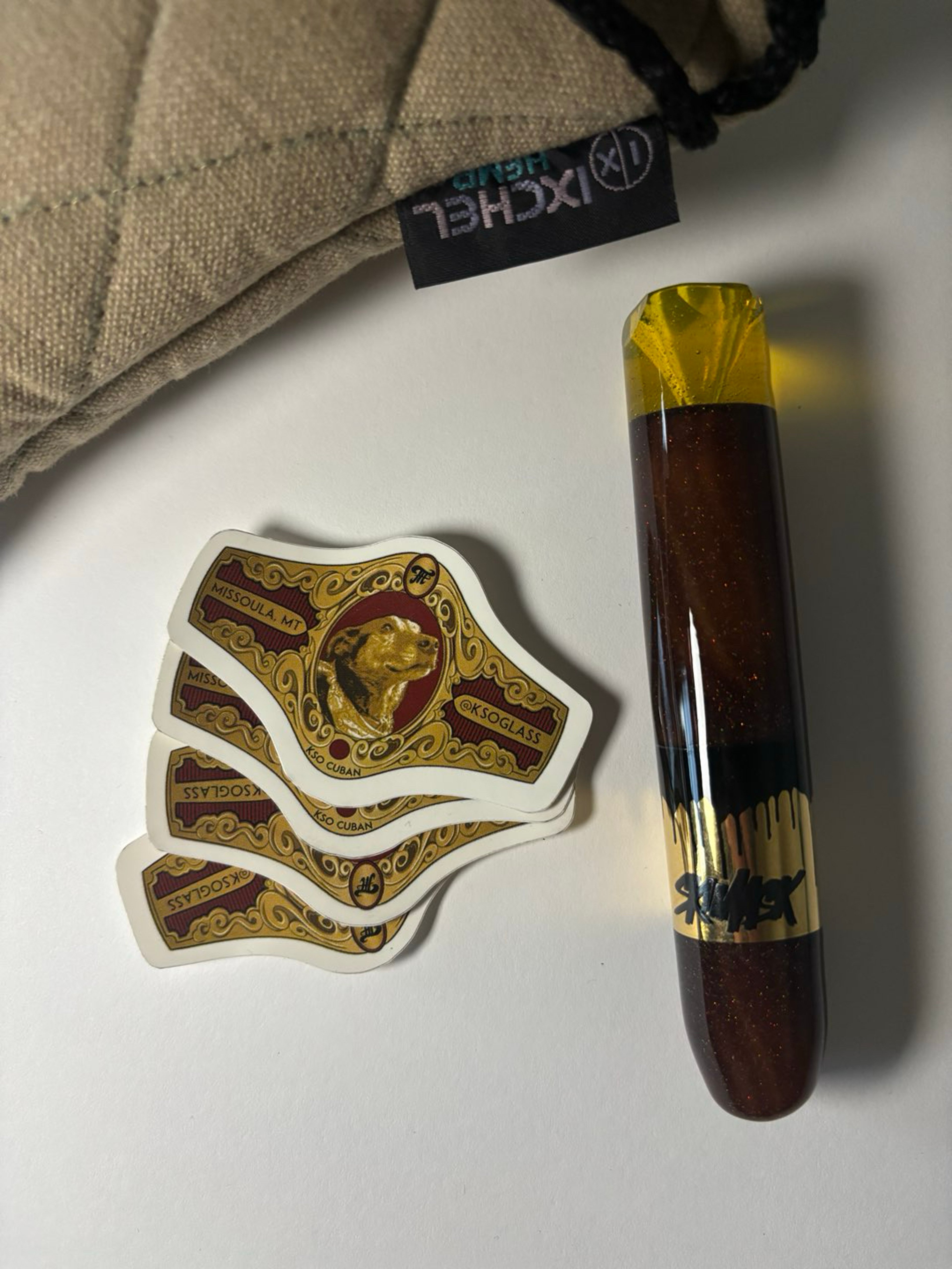 Preview pic of Cigar Chillum Collaboration KSO and SKIMASK Glass