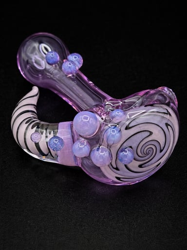 Preview pic of Purple X Pink Wig Wag Pipe With Horn