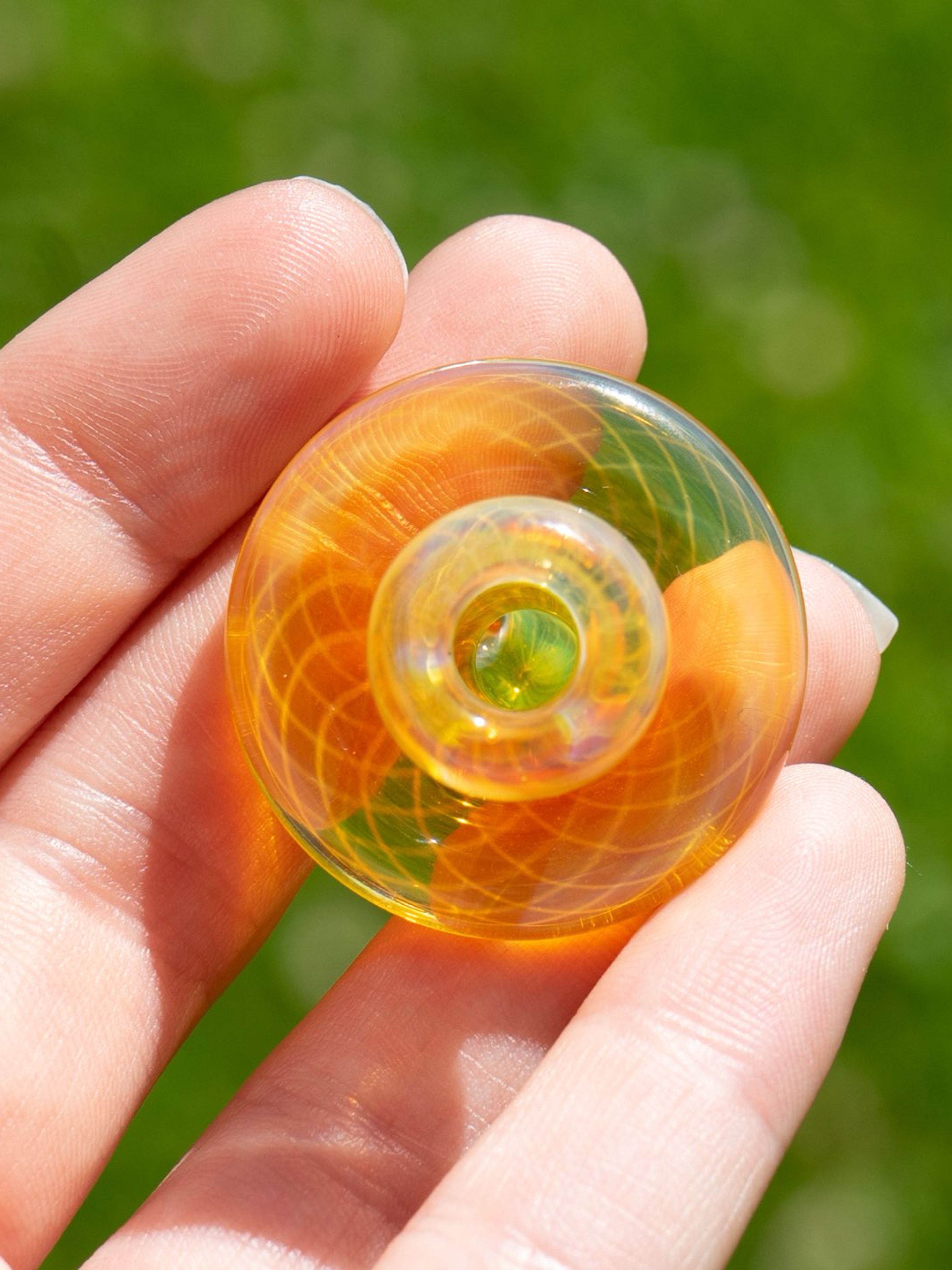 Fumed Directional heady hand blown carb cap image 0
