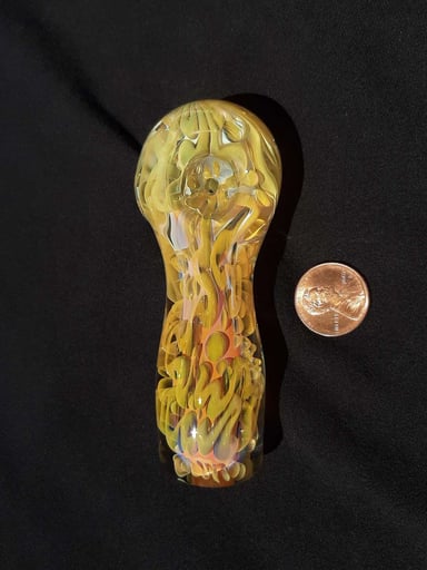 Preview pic of Inside out, color changing, borosilicate glass pipe. FREE SHIPPING