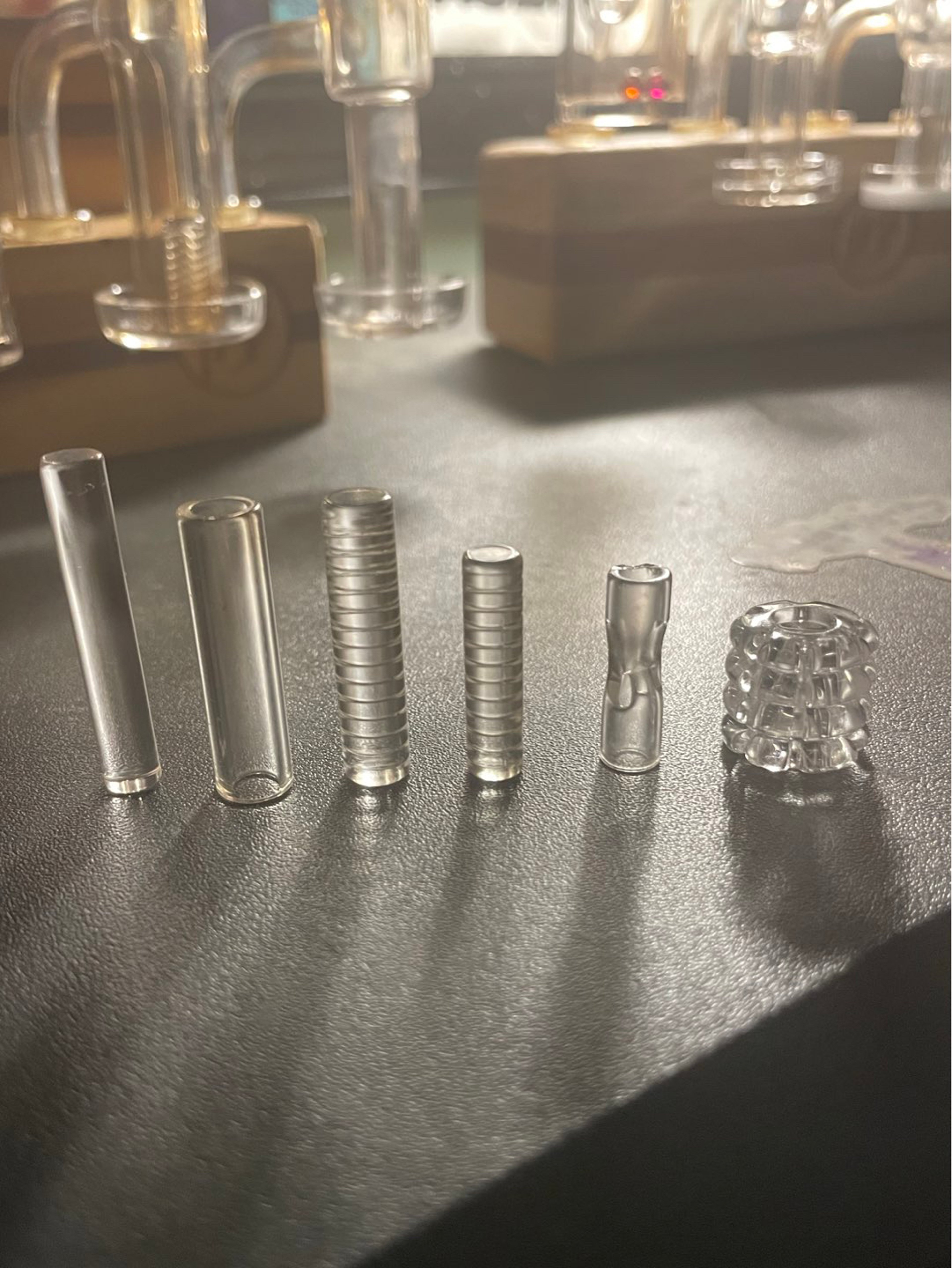 Preview pic of Quartz pillar bundle + modified knot (SE, hollow, Punkinbeagle…)