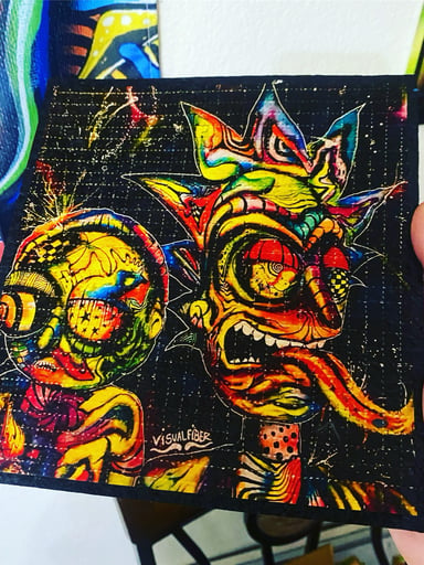 Preview pic of Trip n morty blotter mat