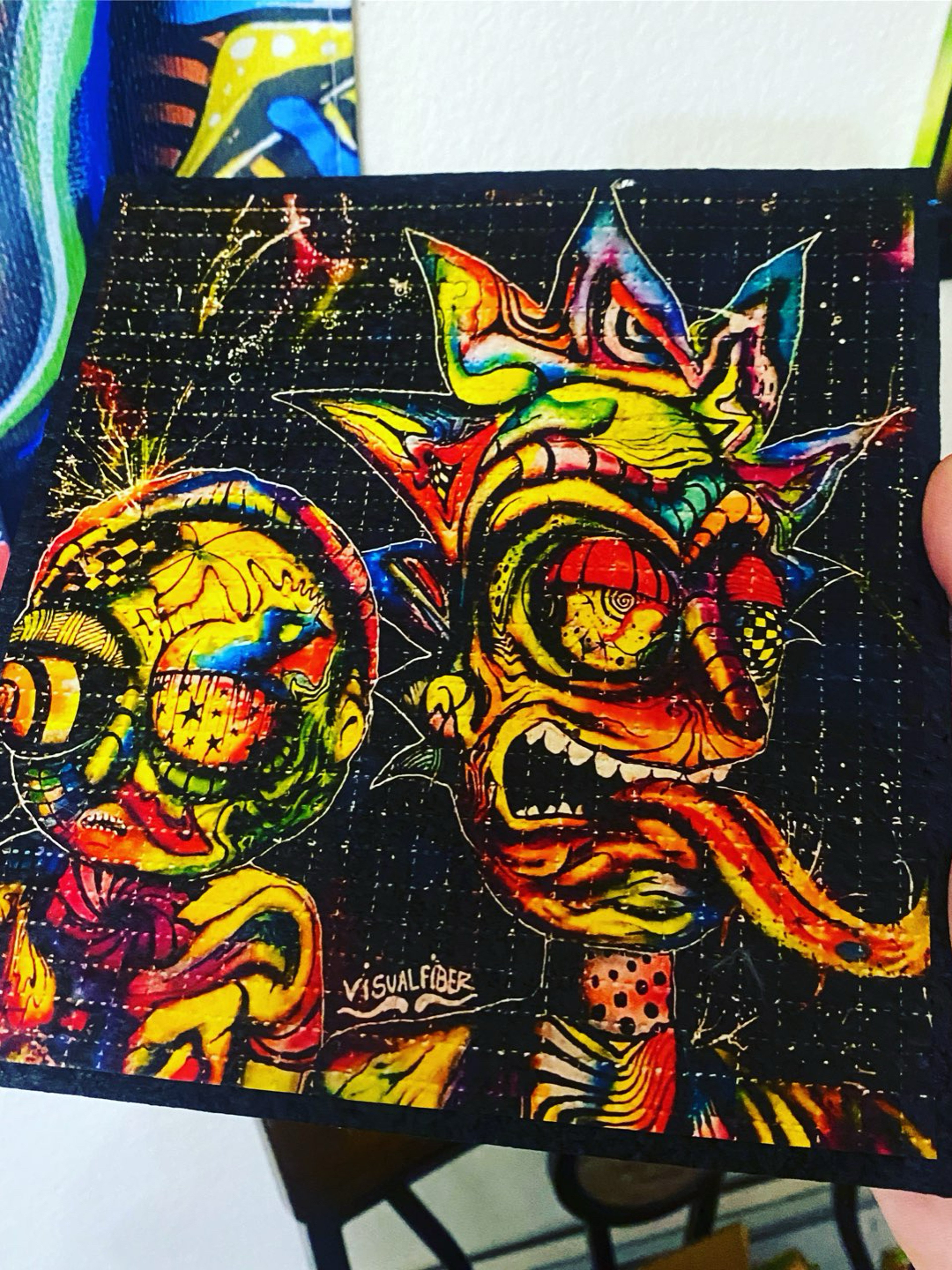 Preview pic of Trip n morty blotter mat