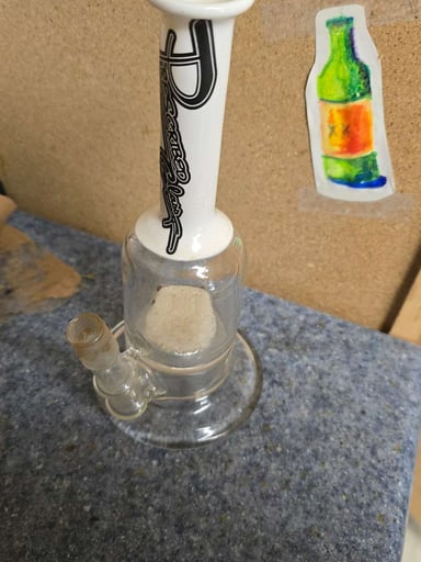 Preview pic of Prescribed Glass fritted disc Oil Rig Bubbler