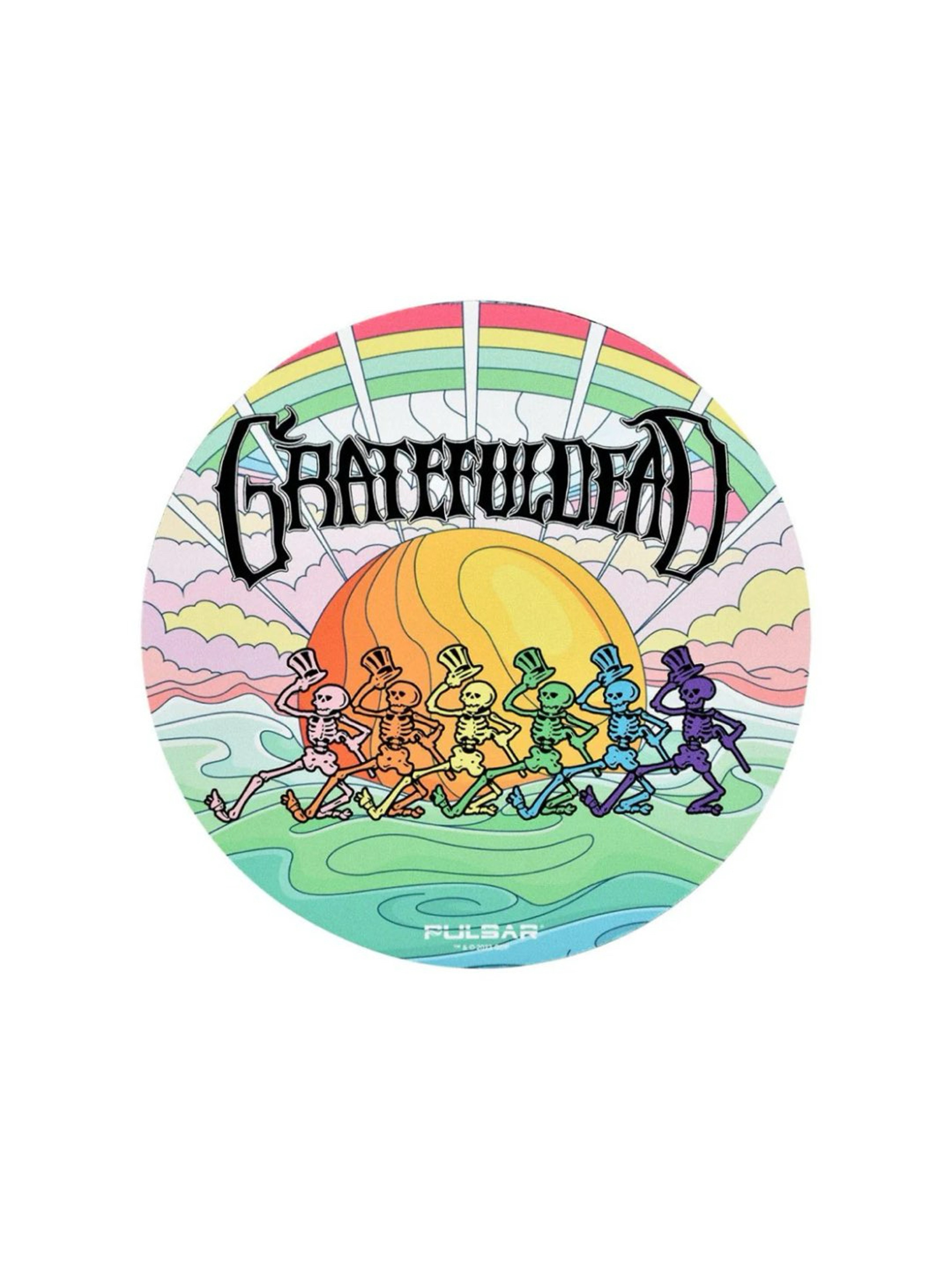 Preview pic of Grateful Dead x Pulsar Dab Mat | Under The Rainbow 8”