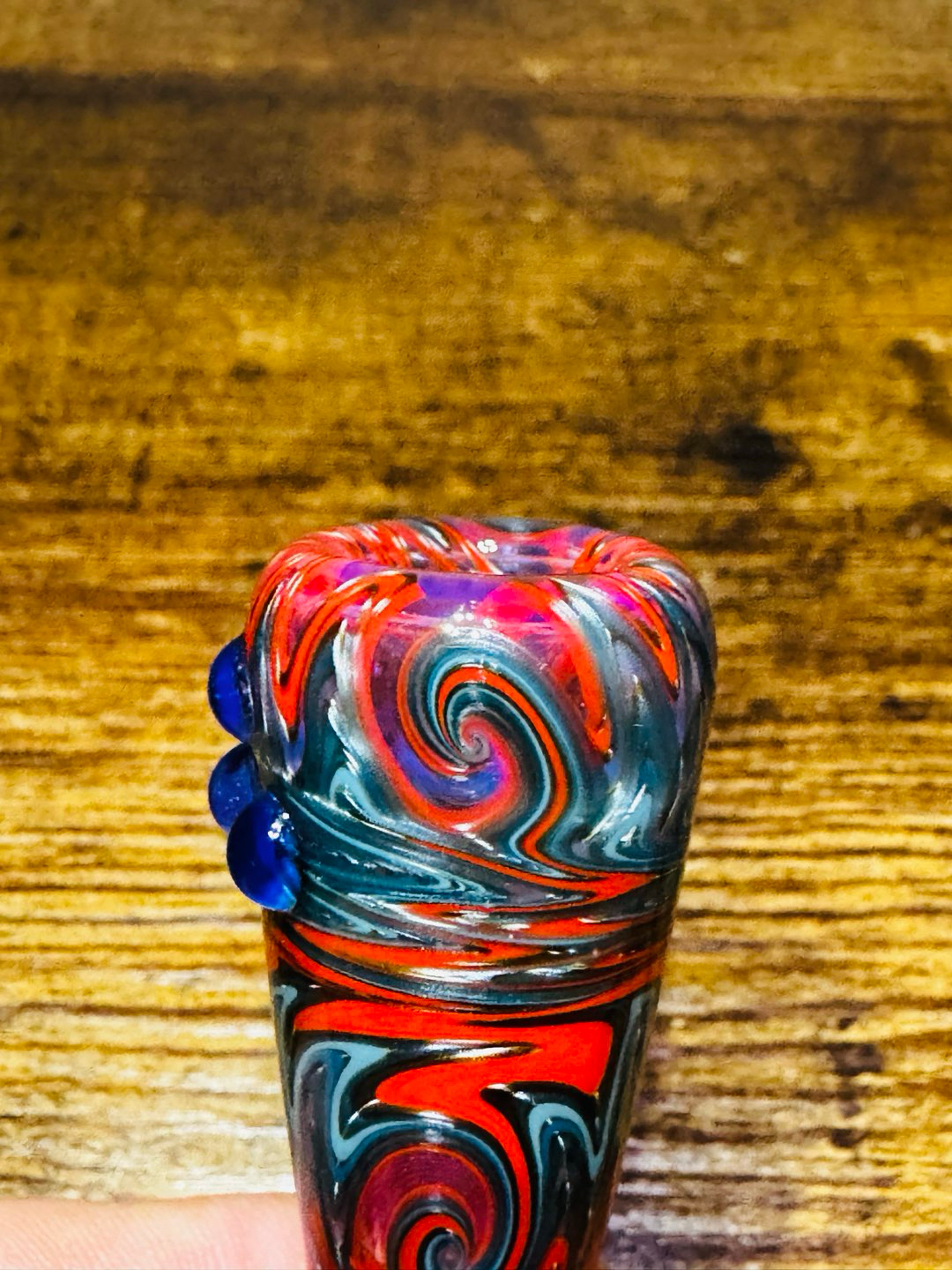 Preview pic of 18mm custom worked wig-wag Slide/bowl very 🧼