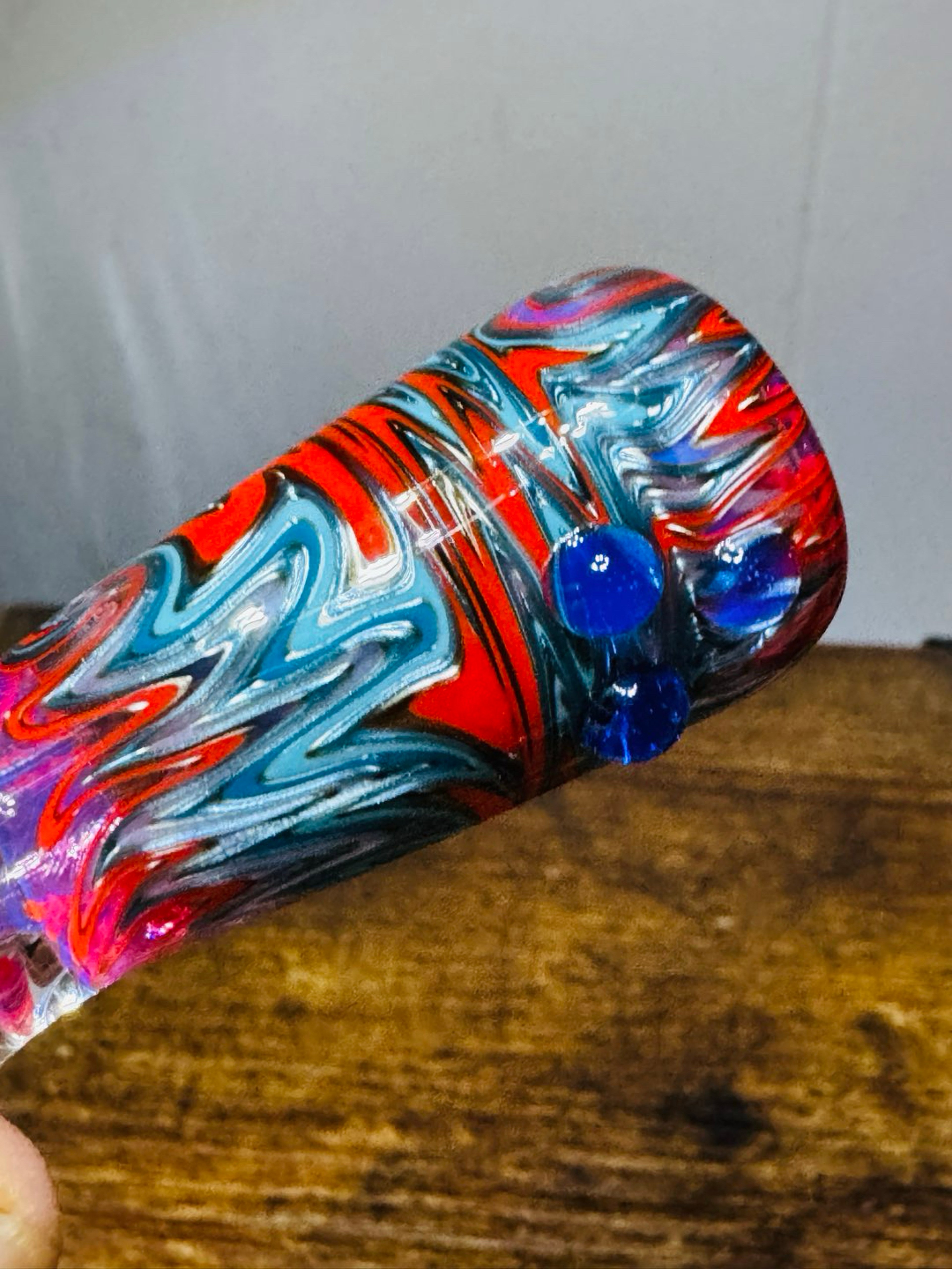 Preview pic of 18mm custom worked wig-wag Slide/bowl very 🧼
