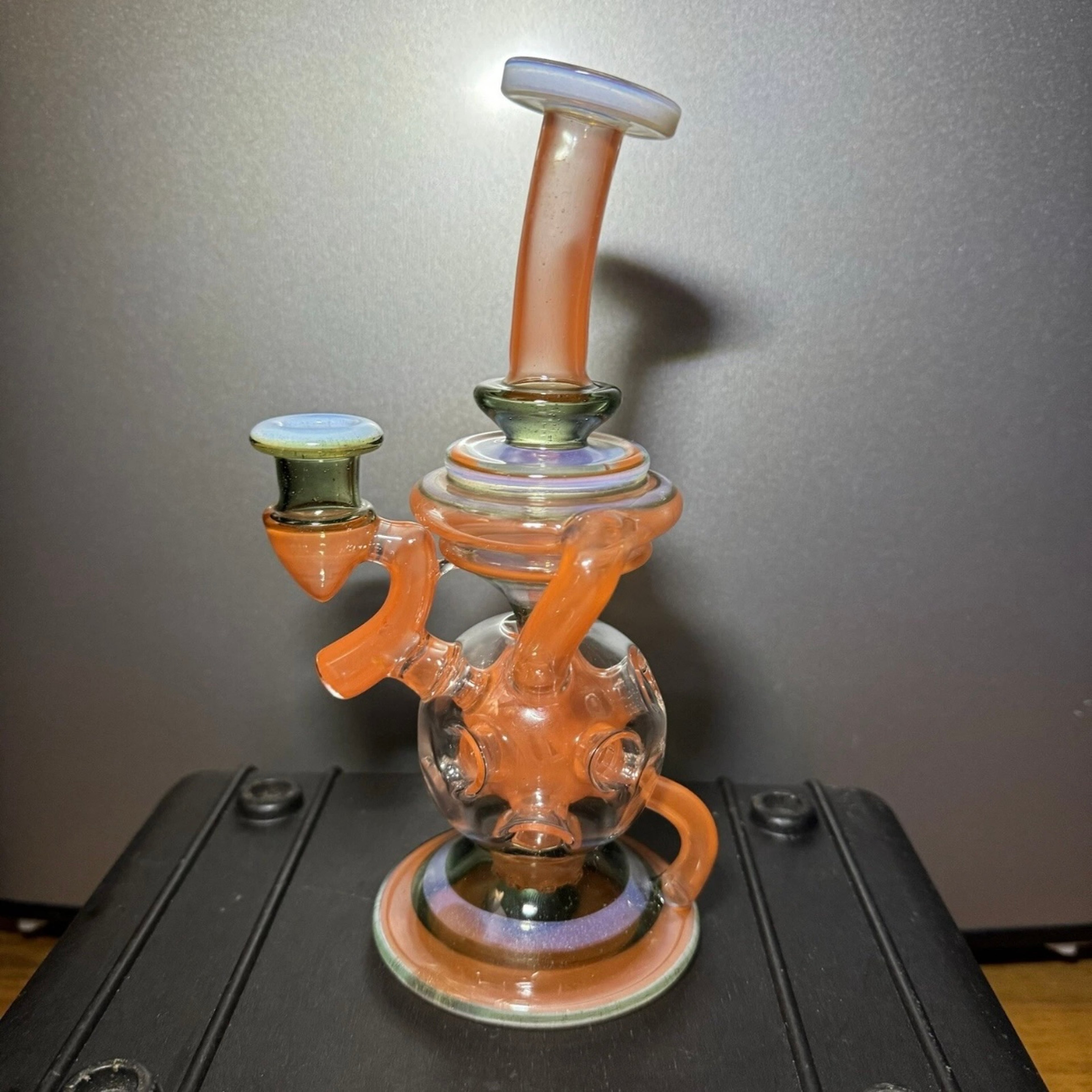 Tony Hernandez Glass 14mm Exo Klein Recycler image 0