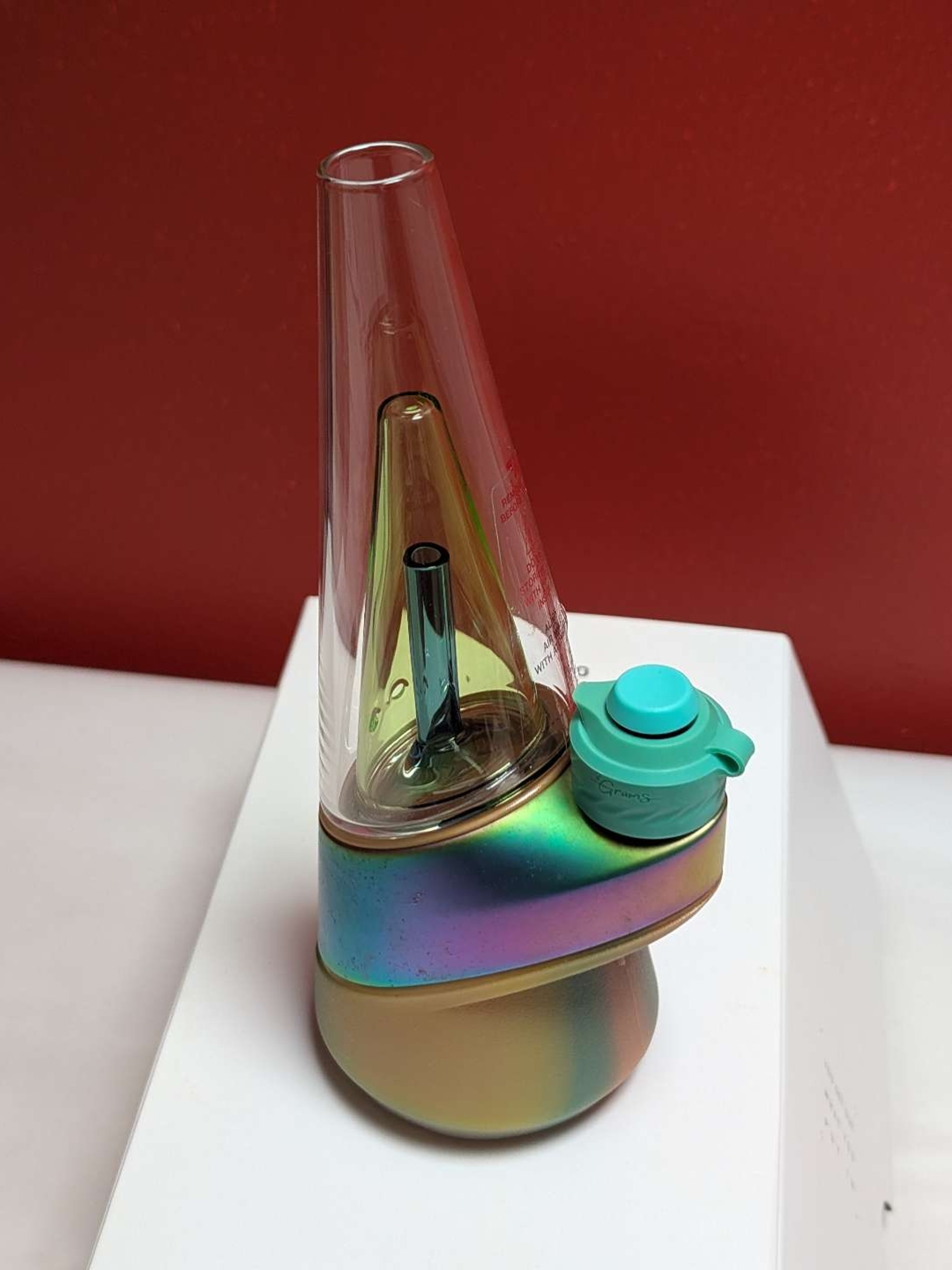 Preview pic of Puffco OG Peak (2018 Model) in the Rare Lightning Colorway With 3D Chamber and Color Matching Hot Knife & Joystick Tip