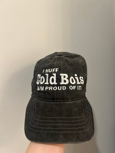 Preview pic of Cold Bois dad hat by Allmyhatsaredead