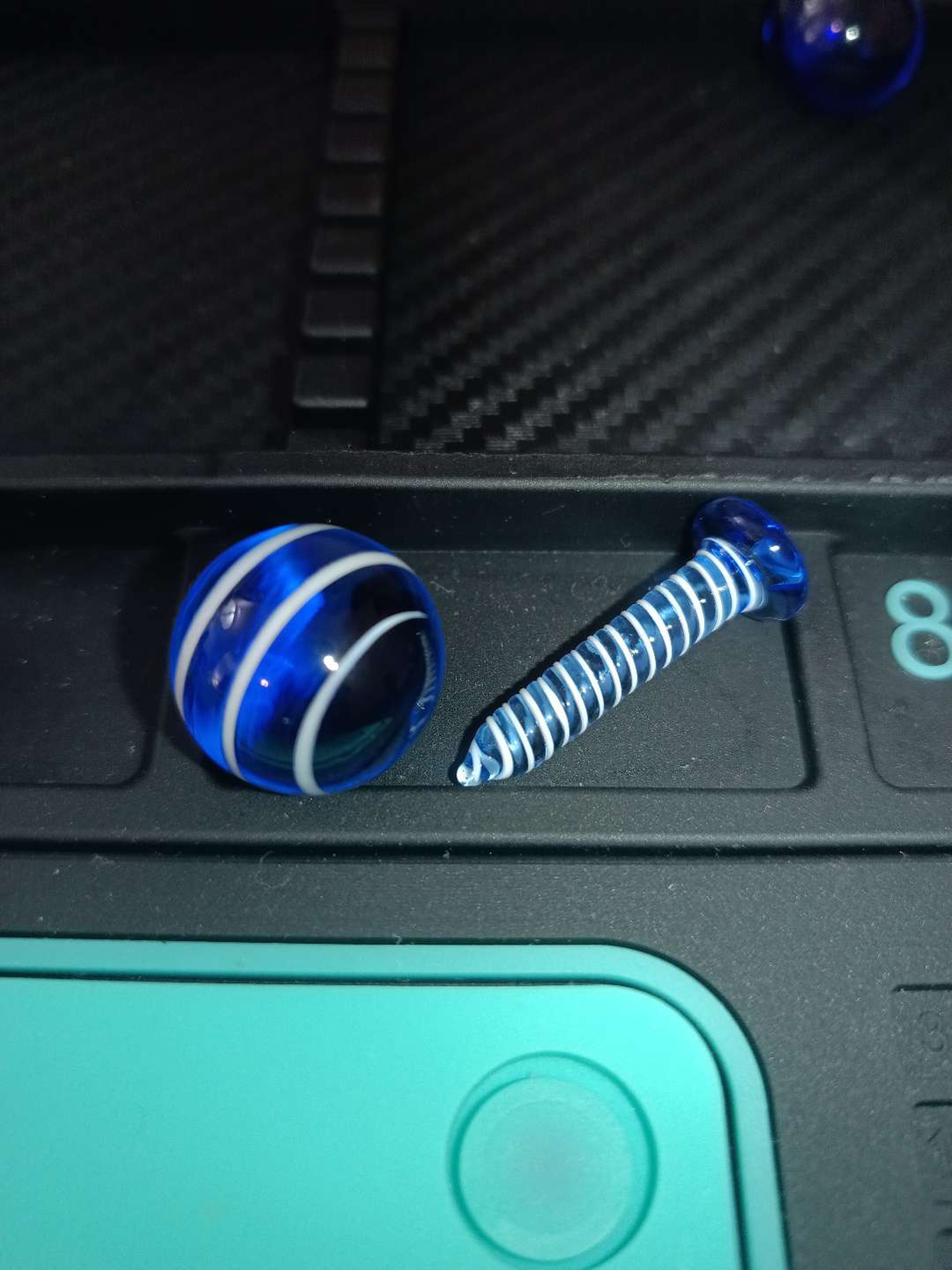 Preview pic of Striped Blue Terp Marble Set