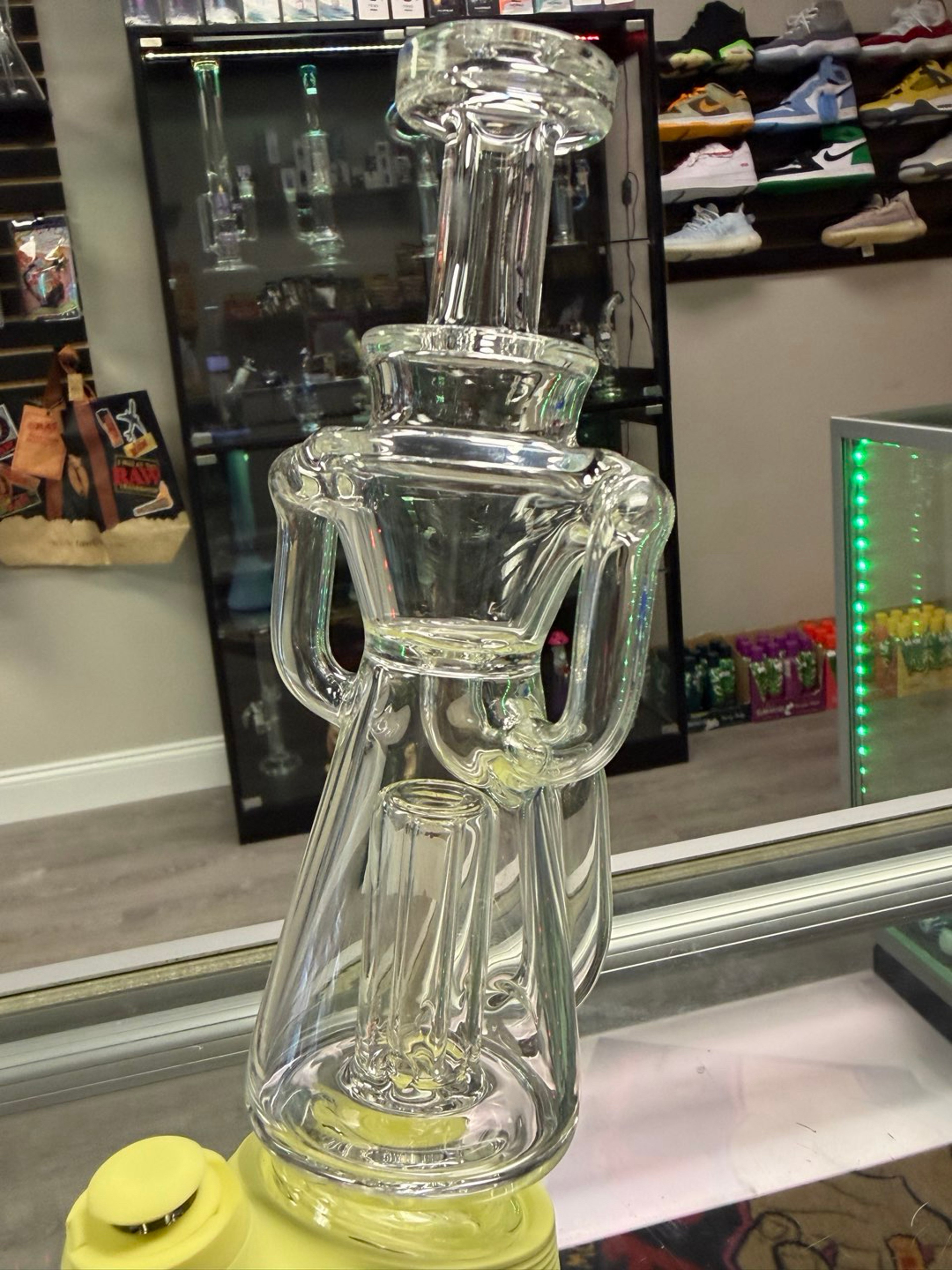 Preview pic of Greek Glass Puffco Dual Uptake Recycler