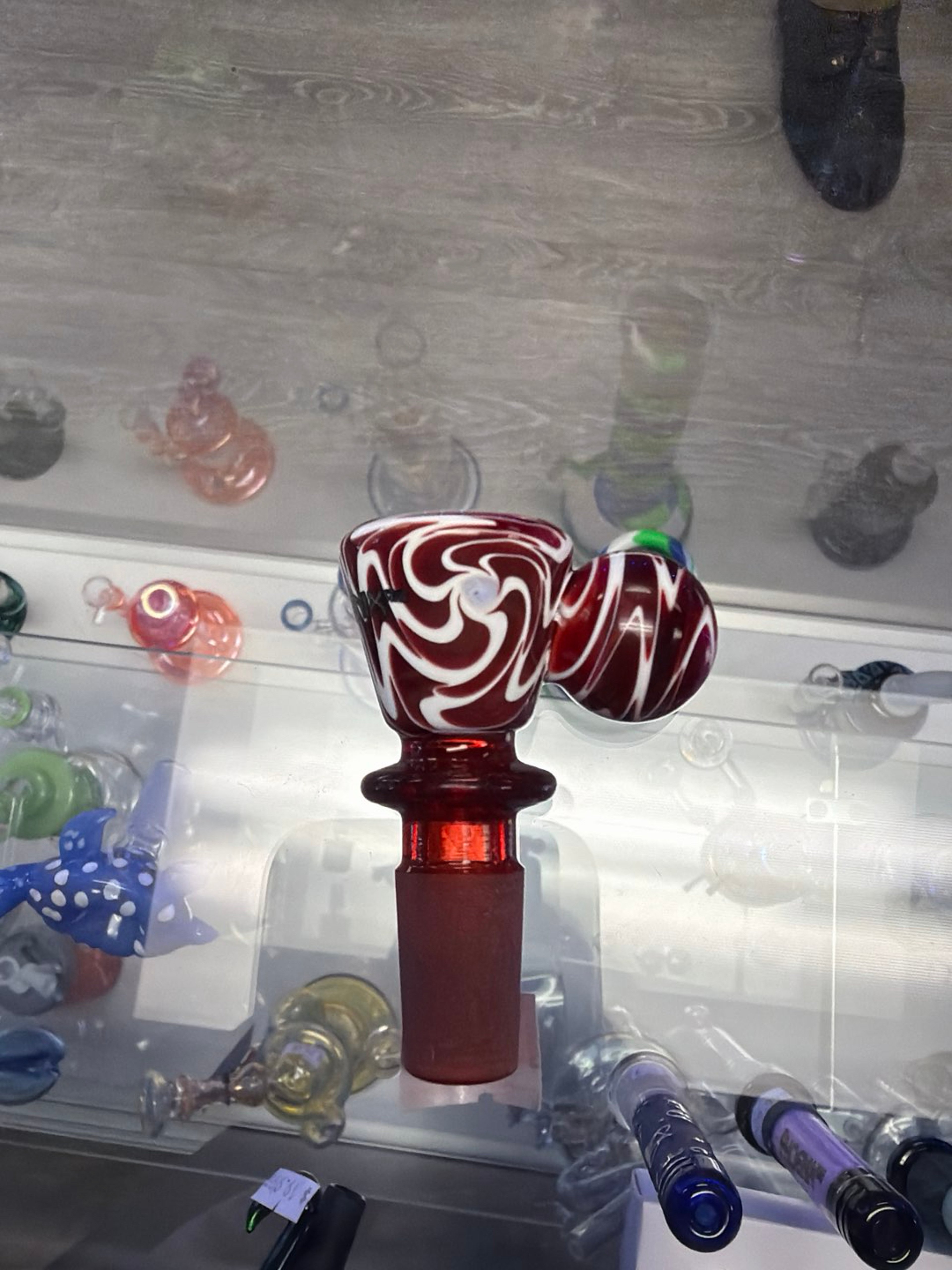 Preview pic of 14mm Phoenix Worked Ball Handle Bowls