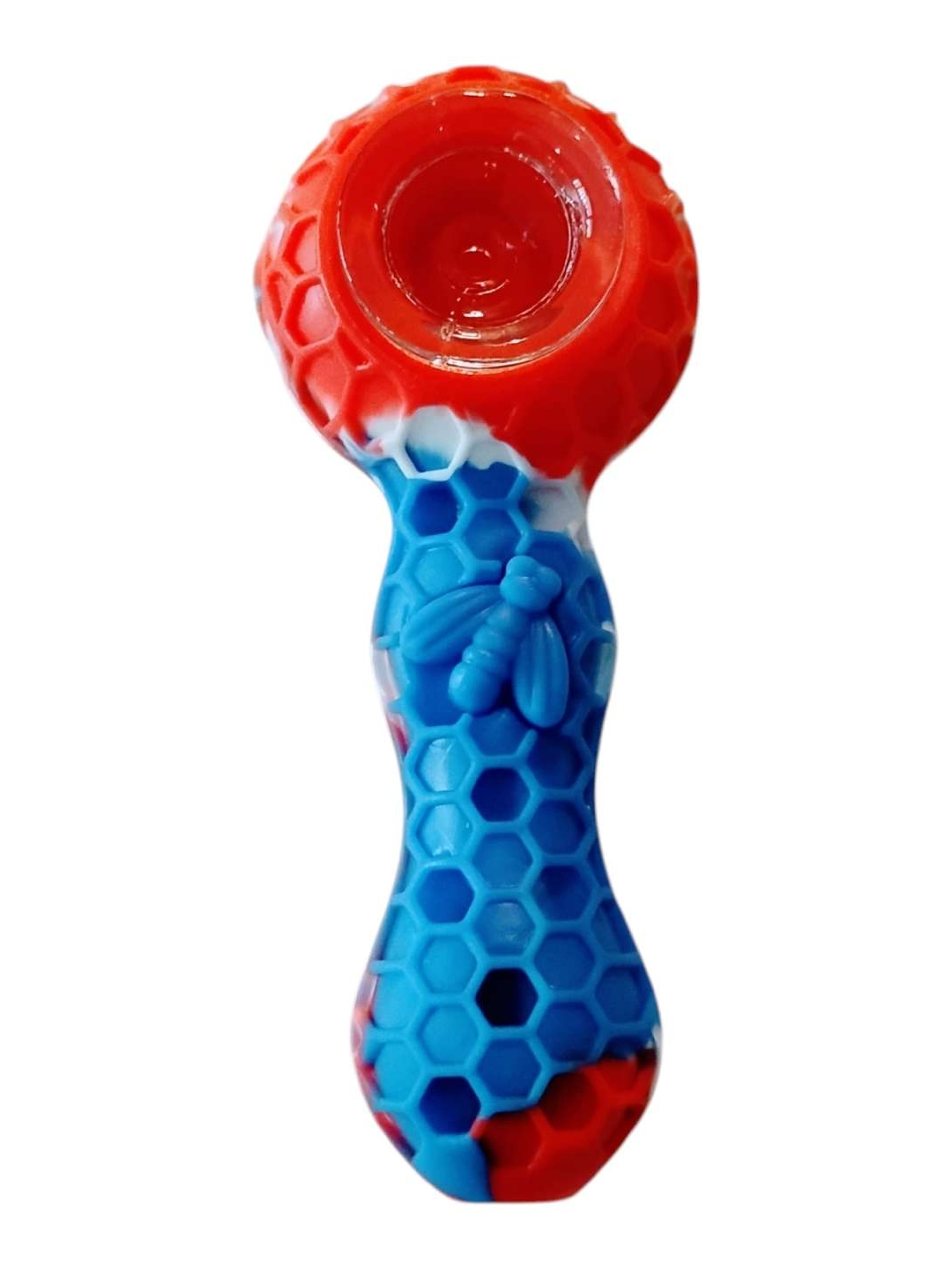 Preview pic of Red White Blue Honeybee Pipe Storage & Utensil