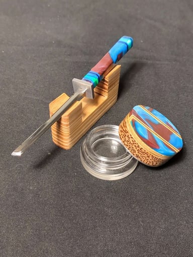 Preview pic of Signature Slabslicer710 v3 Katana and matching jar set