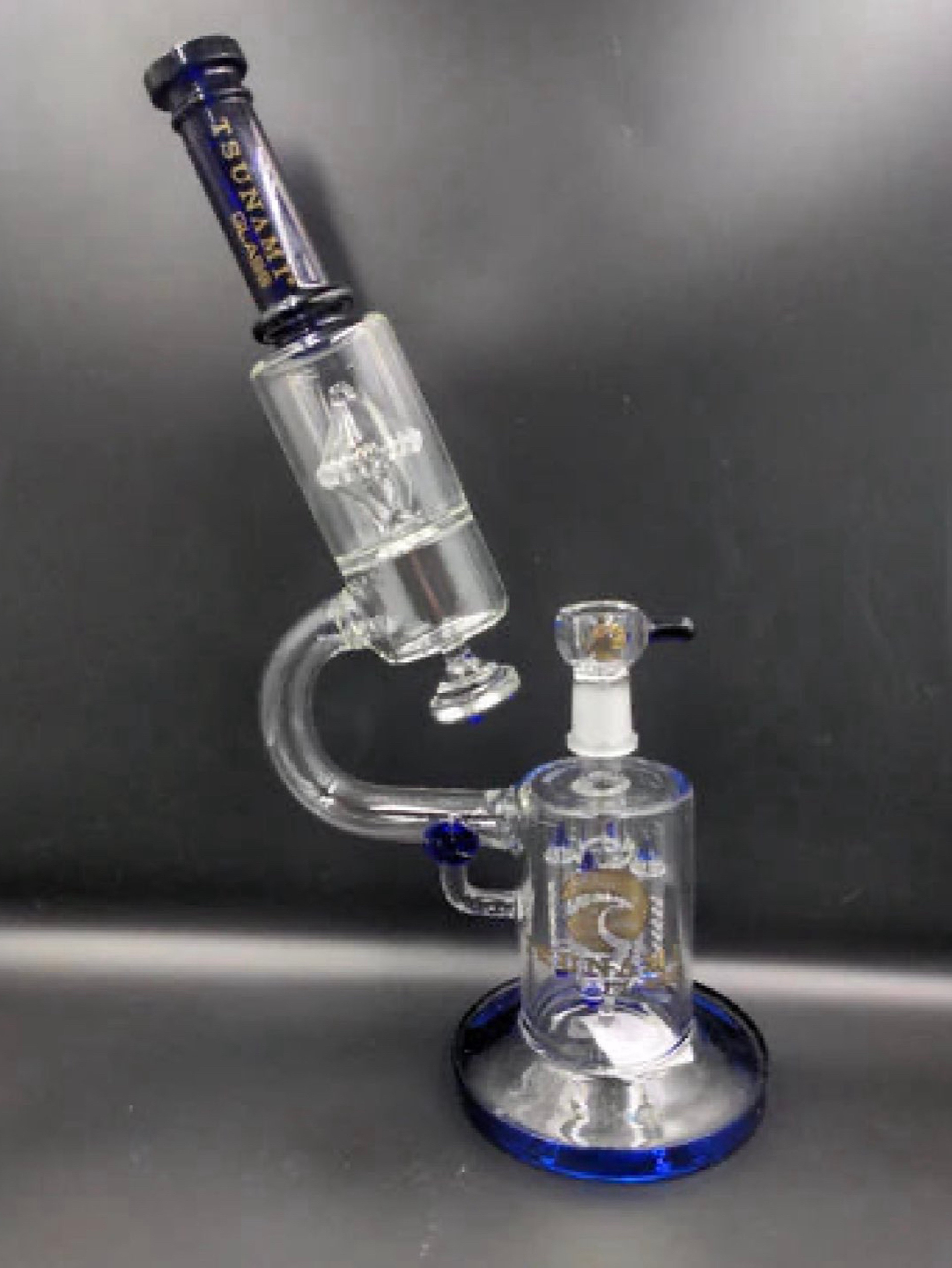 Preview pic of Tsunami Glass Microscope Bong 14"