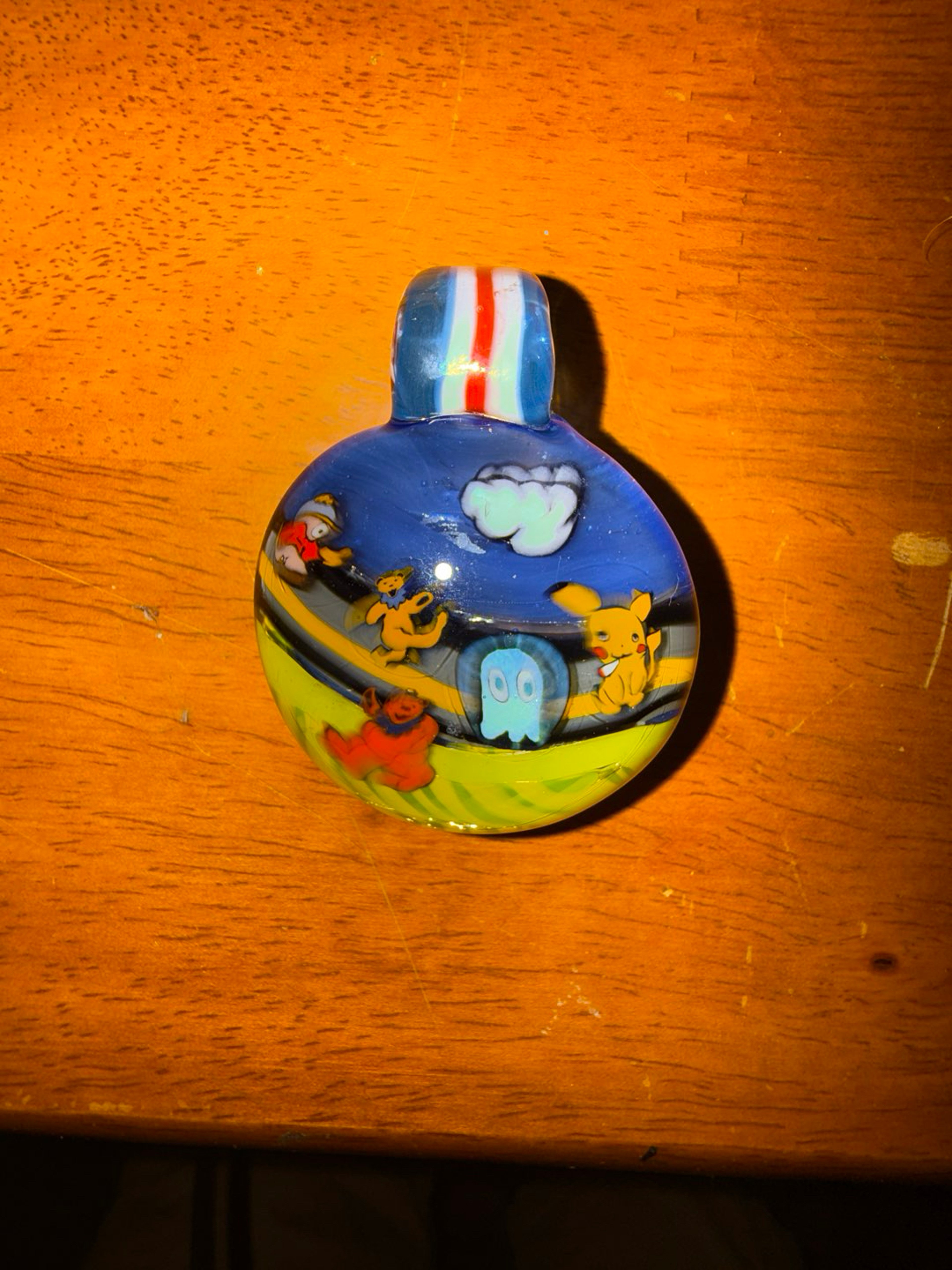 Goin Down The Road pendant by Hell Yeah glass image 0