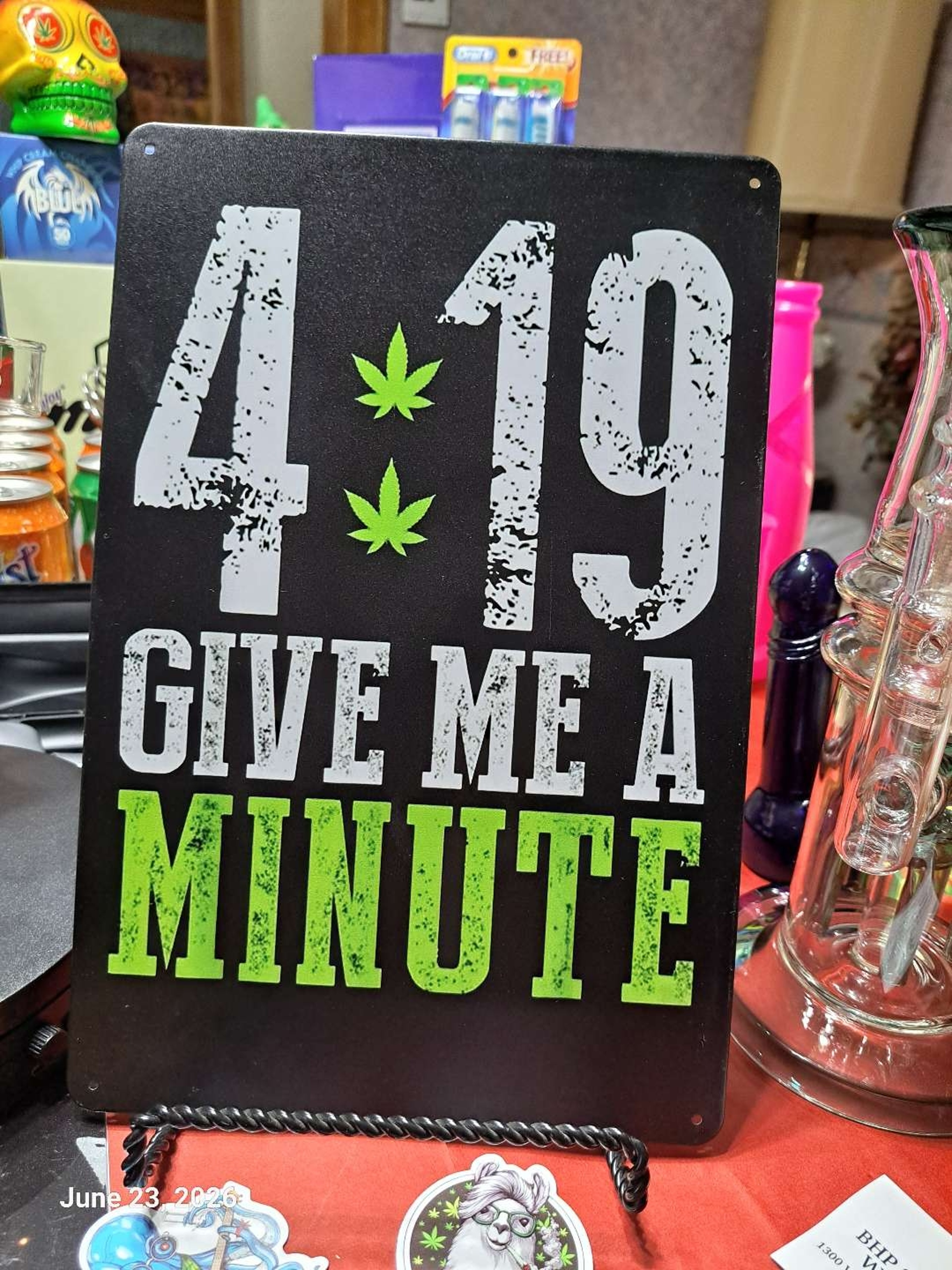 Preview pic of Decorative Stoner  Image Tin 8x12 4:19