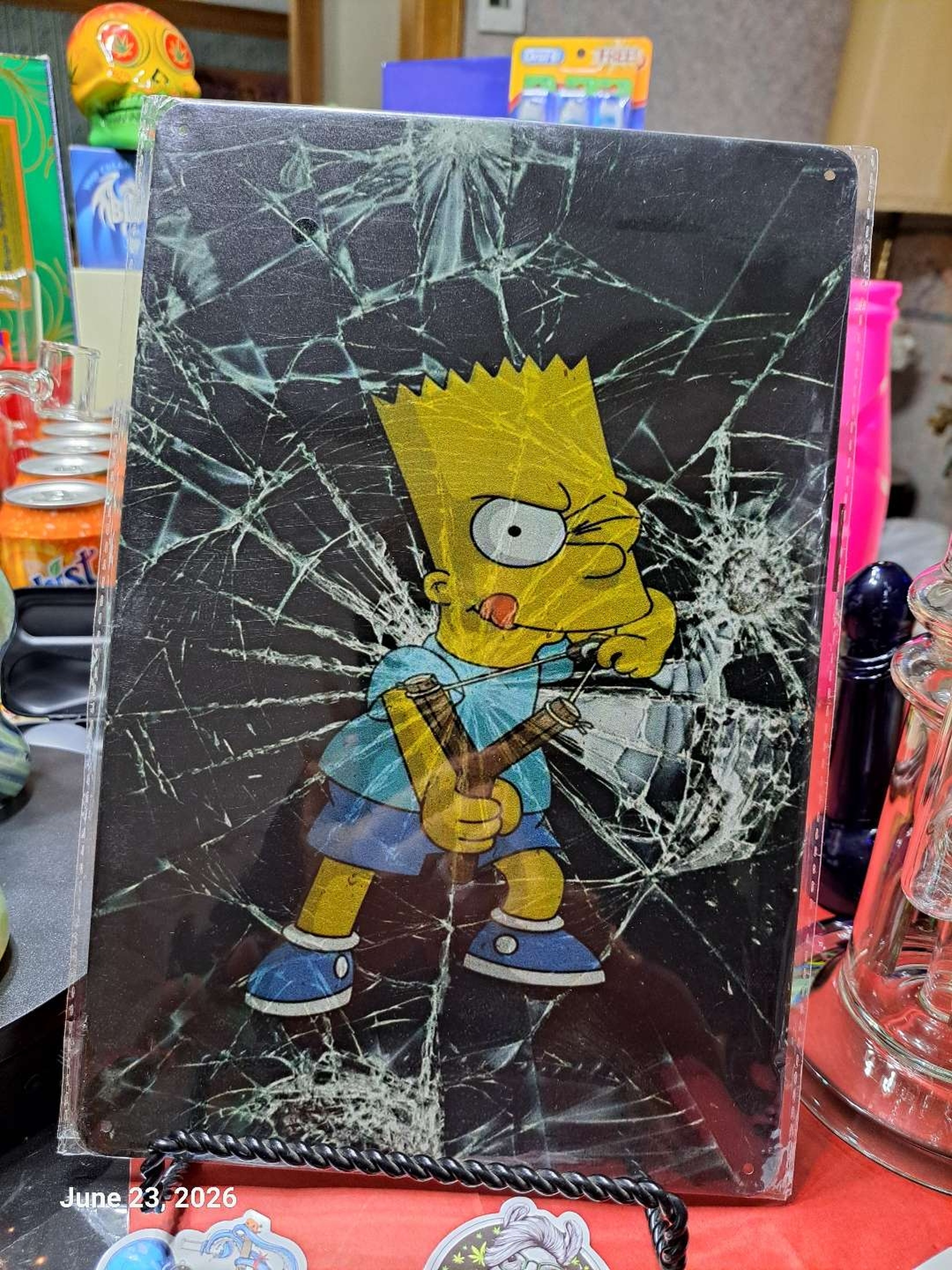 Decorative Stoner  Image Tin 8x12 Bart Banger image 0