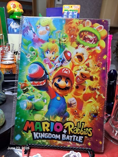 Preview pic of Decorative Stoner  Image Tin 8x12 Mario + Rabbids