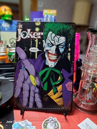 Preview pic of Decorative Stoner  Image Tin 8x12 The Joker