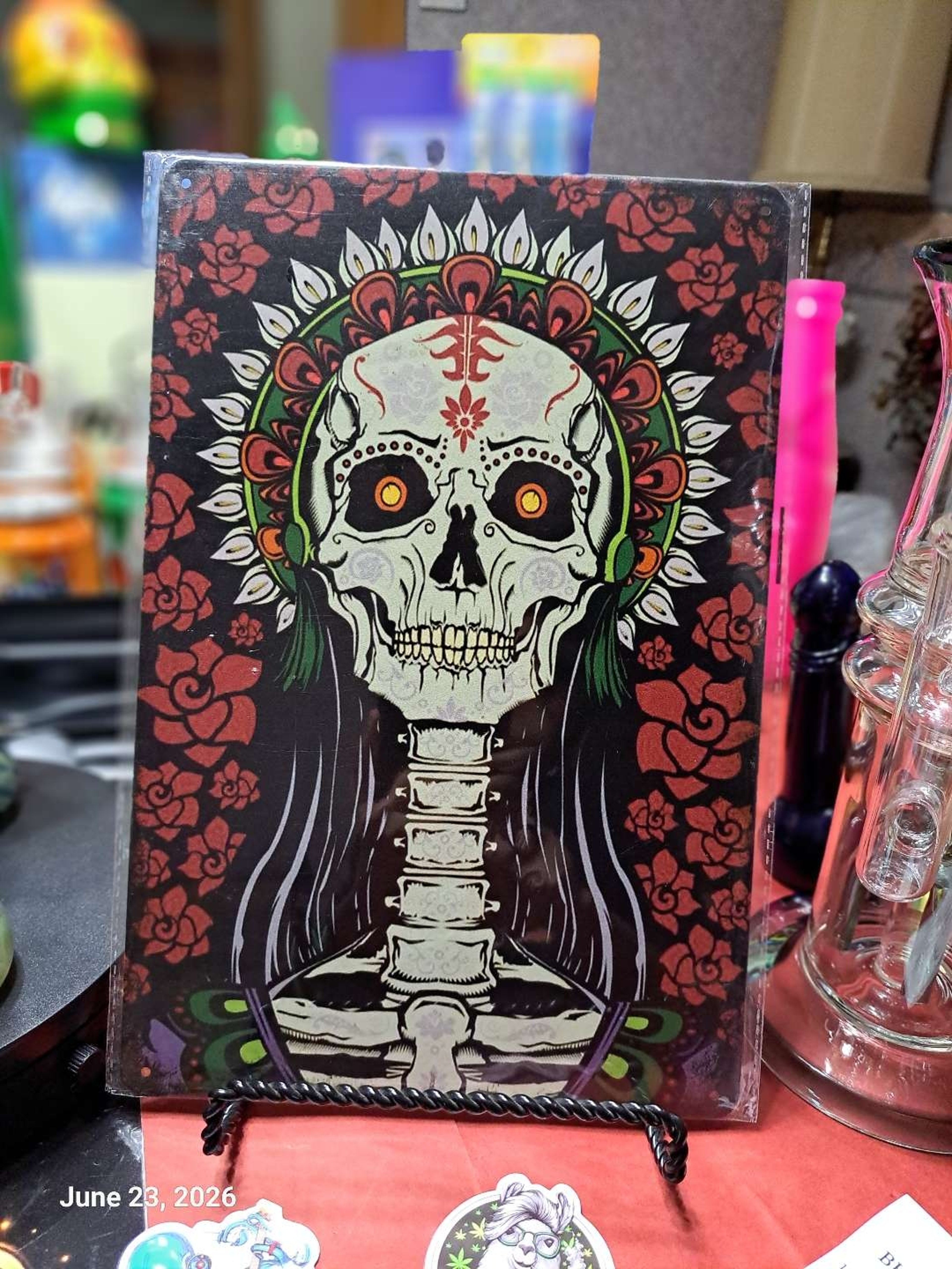 Decorative Stoner  Image Tin 8x12 Day Of The Dead image 0