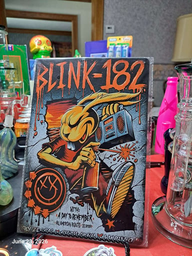 Preview pic of Decorative Stoner  Image Tin 8x12 Blink-182
