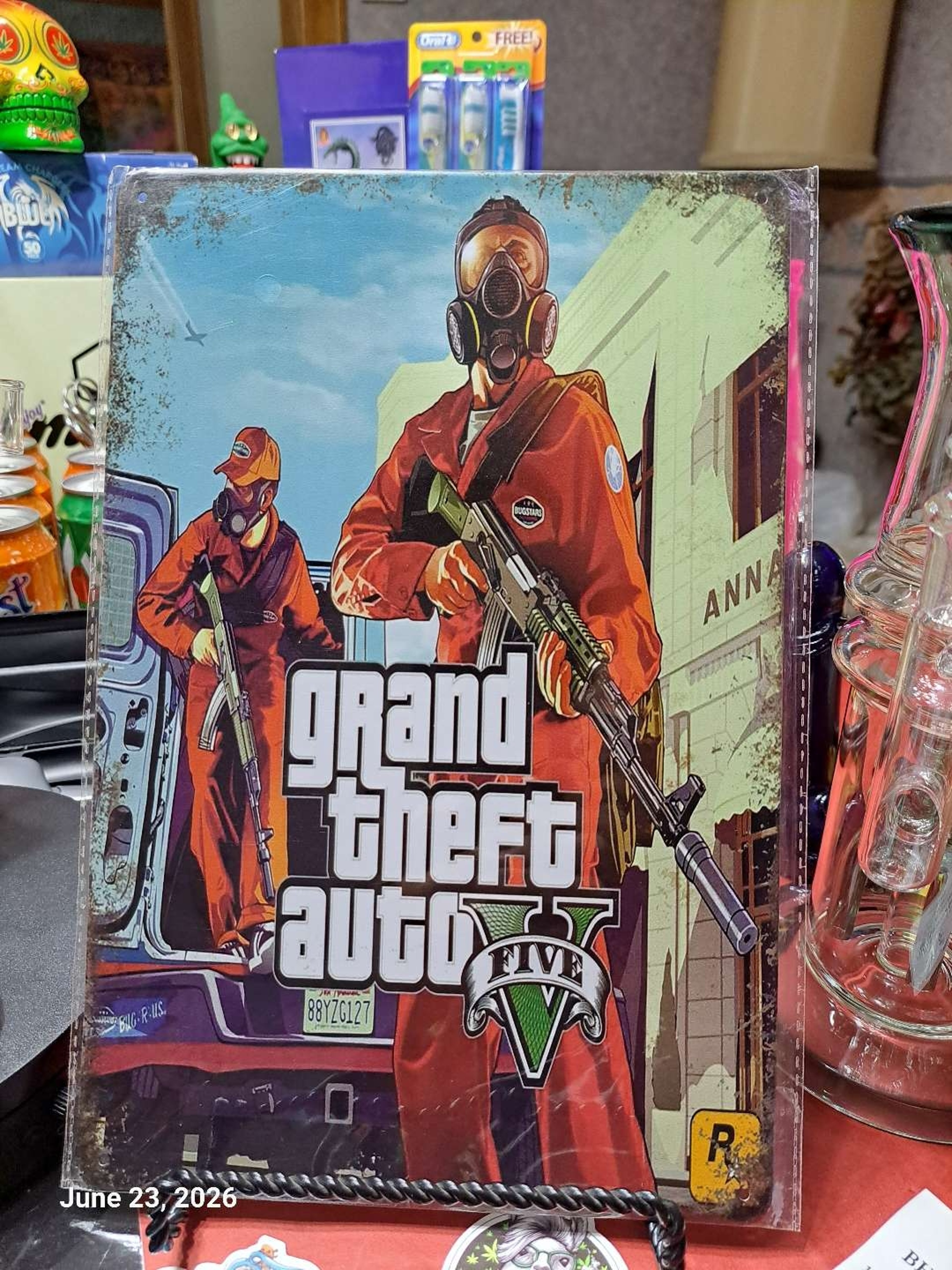 Preview pic of Decorative Stoner  Image Tin 8x12 Grand Theft Auto